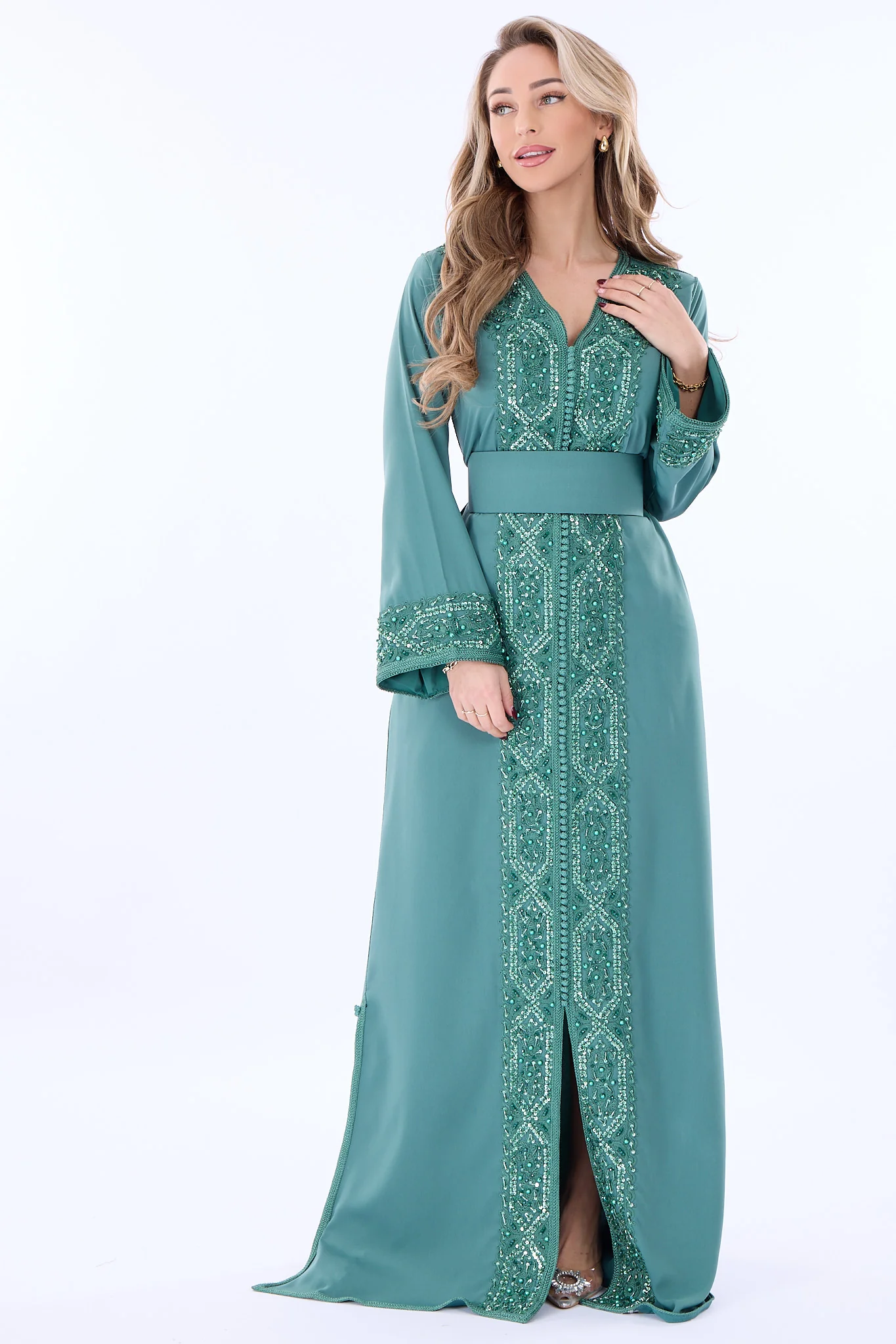 Caftan Rasha Darkseagreen - Image 3