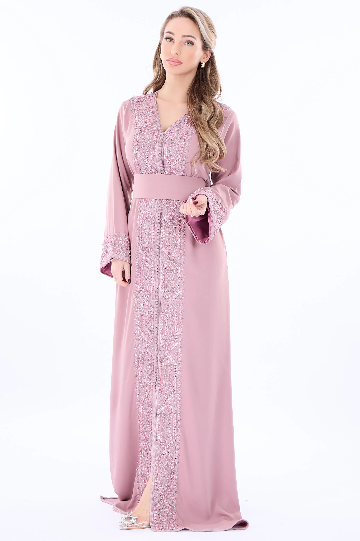 Caftan Rasha Paleviolet Pink - Image 4