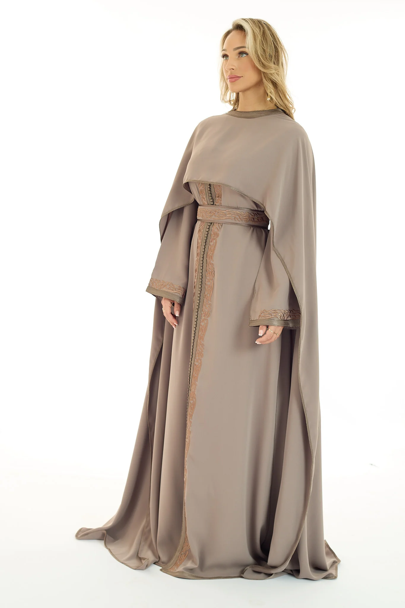 Caftan Rofayda Nude - Image 4