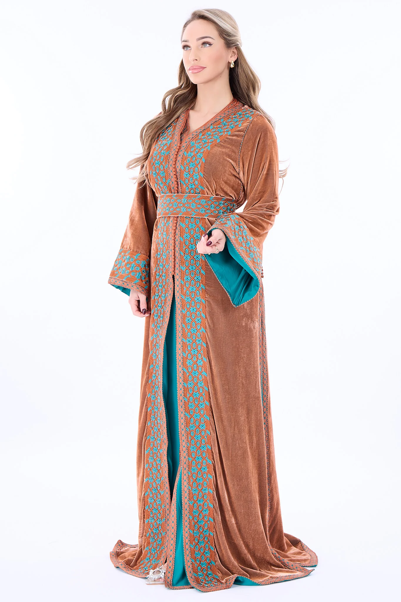 Caftan Isra Orange - Image 3