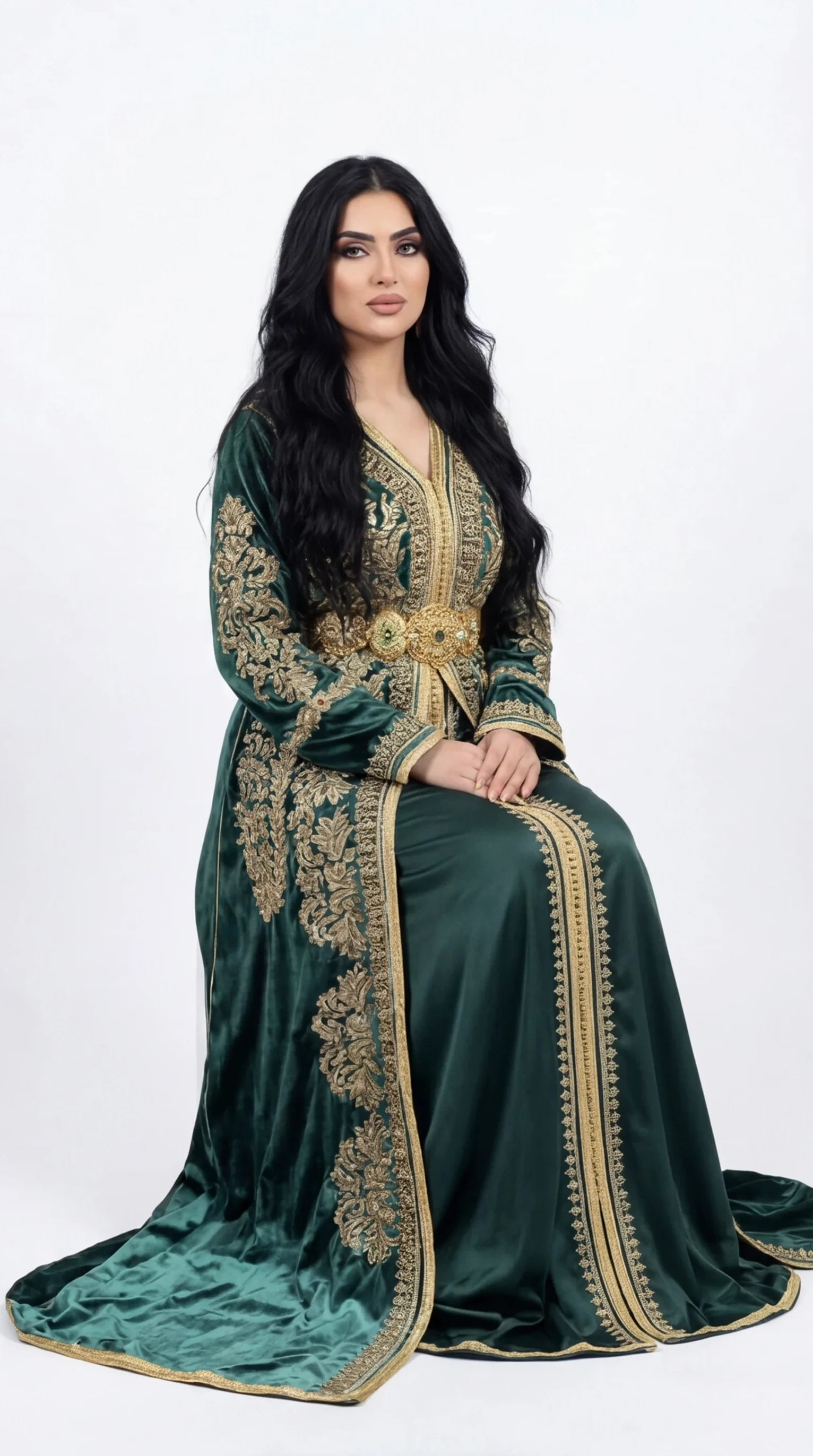 Caftan Sem Darkgreen - Image 3