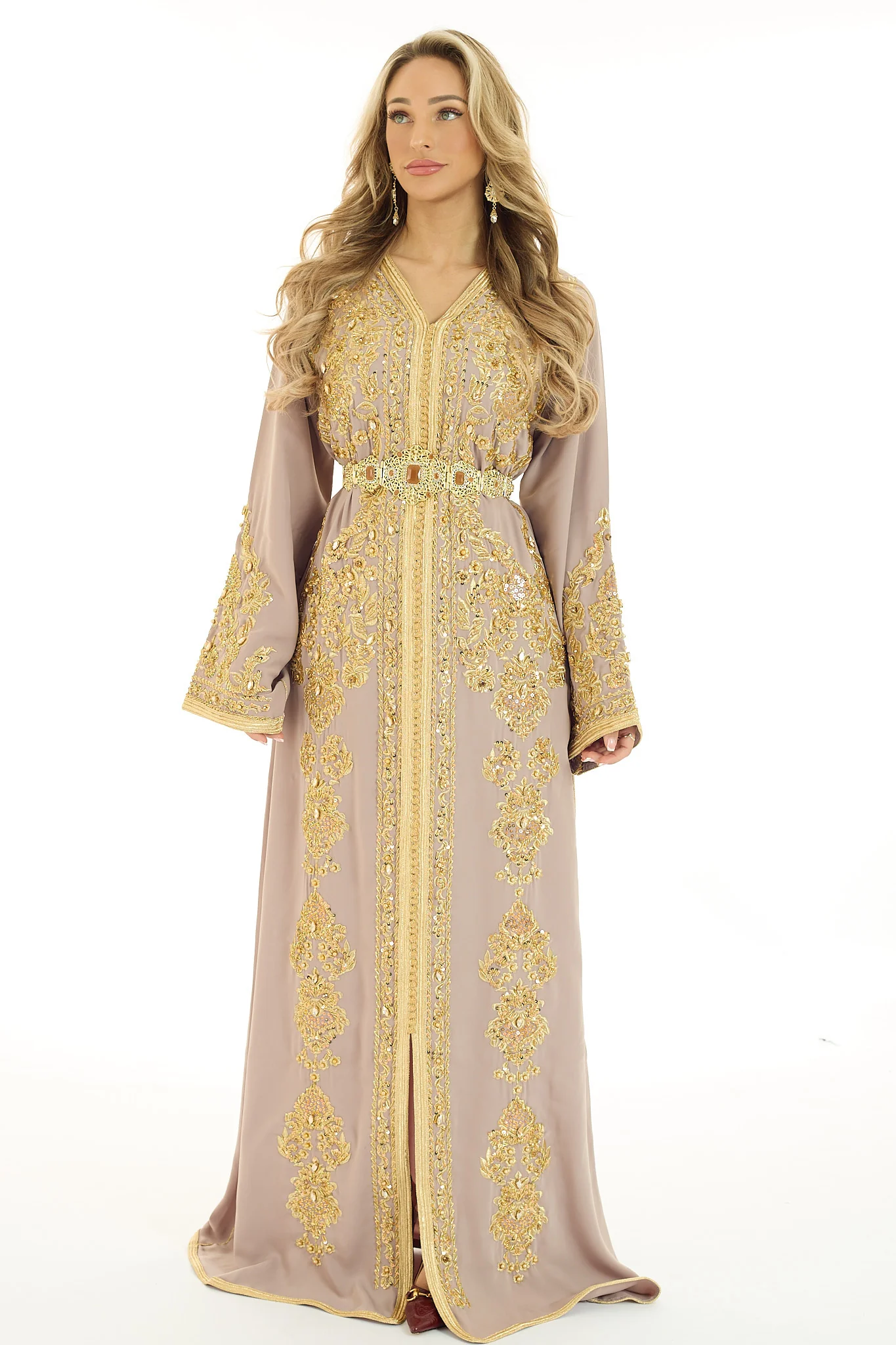 Caftan Souhaila Nude - Image 4
