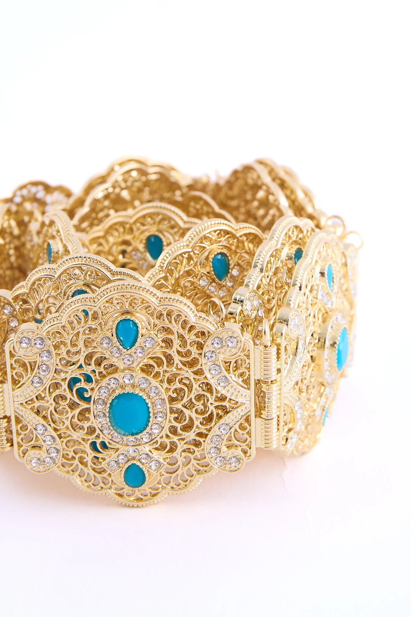 Ahri Gold/Aquablue Belt - Image 3