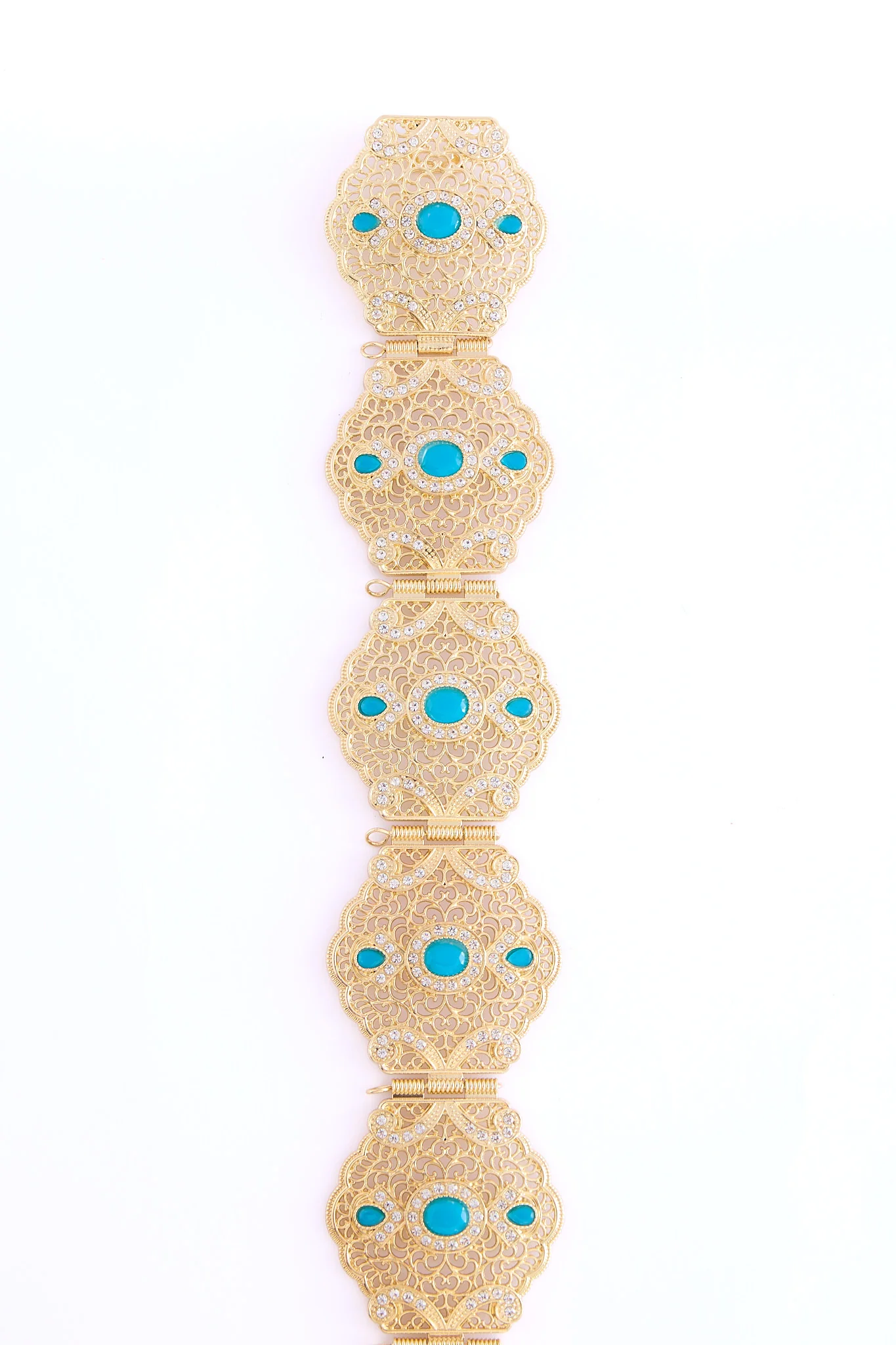 Ahri Gold/Aquablue Belt - Image 4