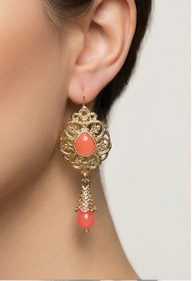 Orange Nabi Earrings