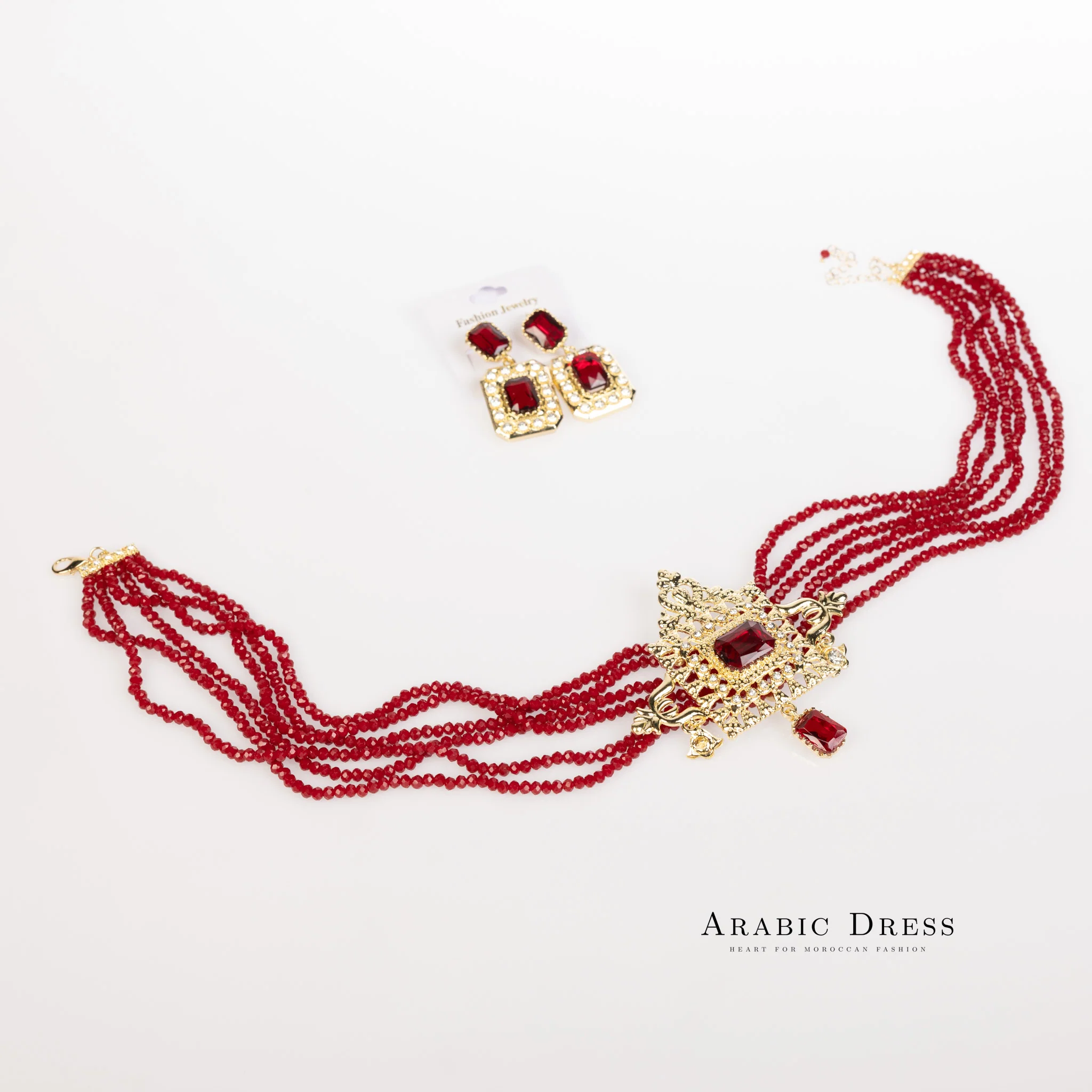 Bordeaux Youra Necklace set - Image 3