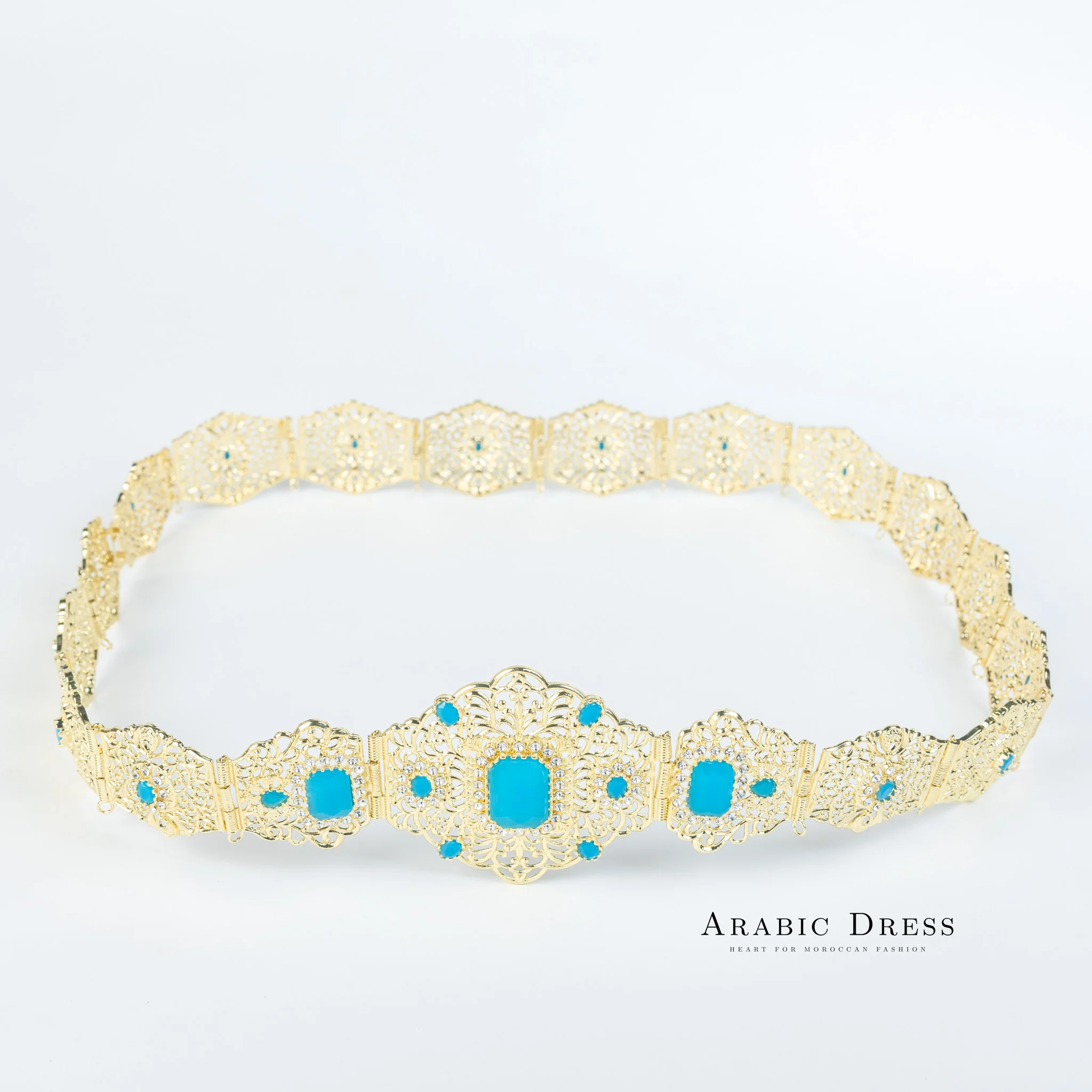 Bora Gold/Aquablue Belt - Image 4