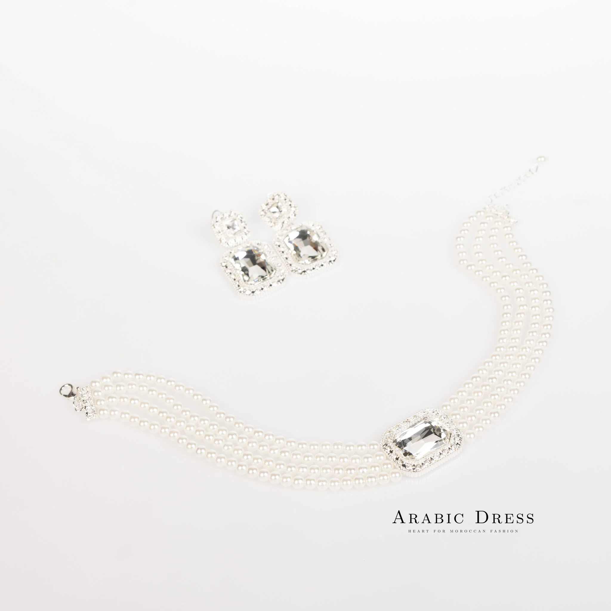 Silver Mi-So Necklace set