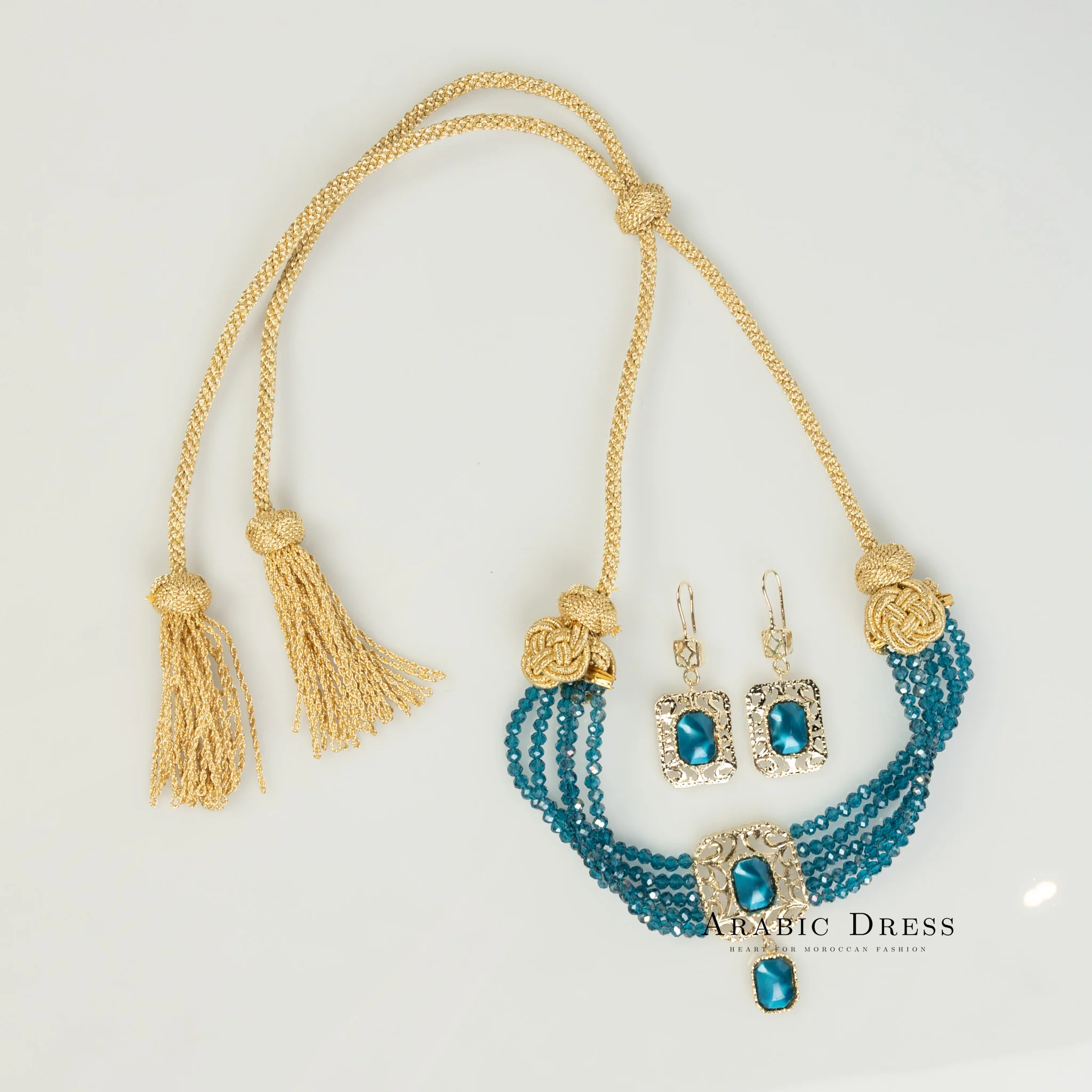 Blue Nifa necklace set - Image 3