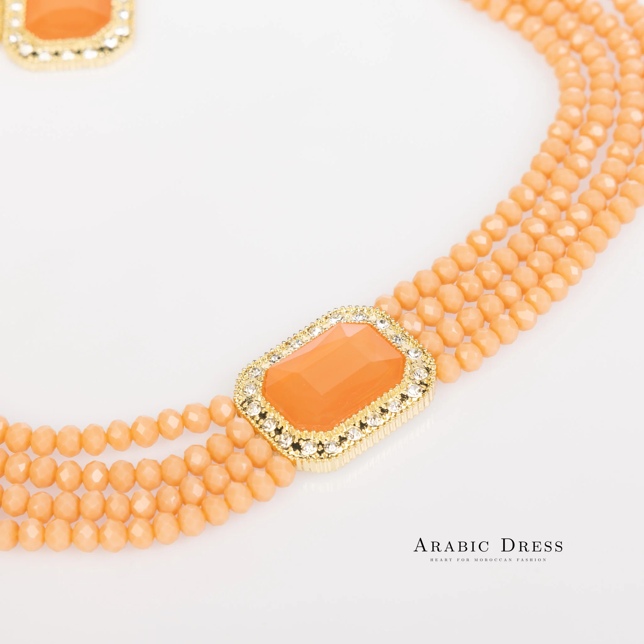 Salmon Mi-So Necklace set - Image 2