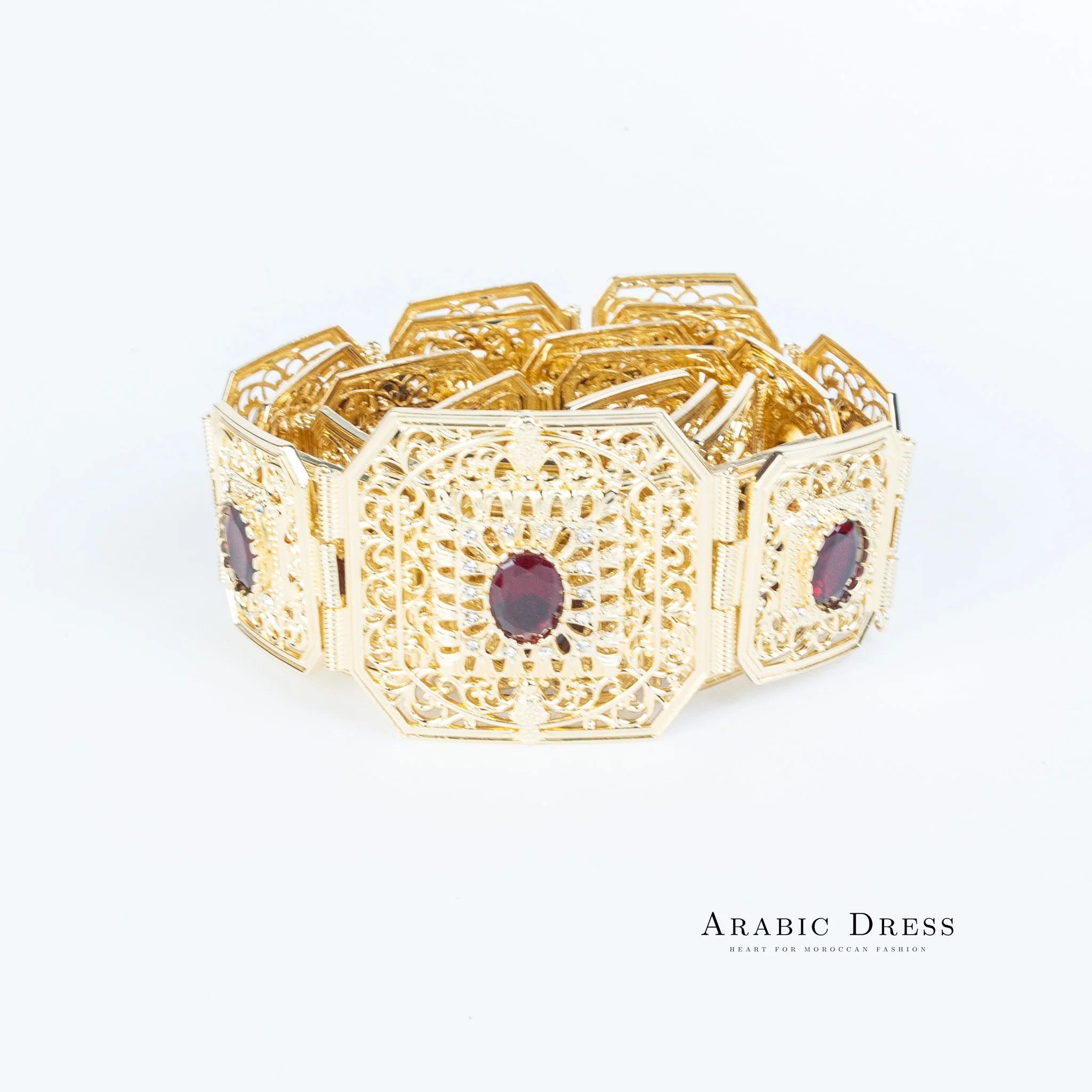 Micha Gold/Bordeaux Belt - Image 3