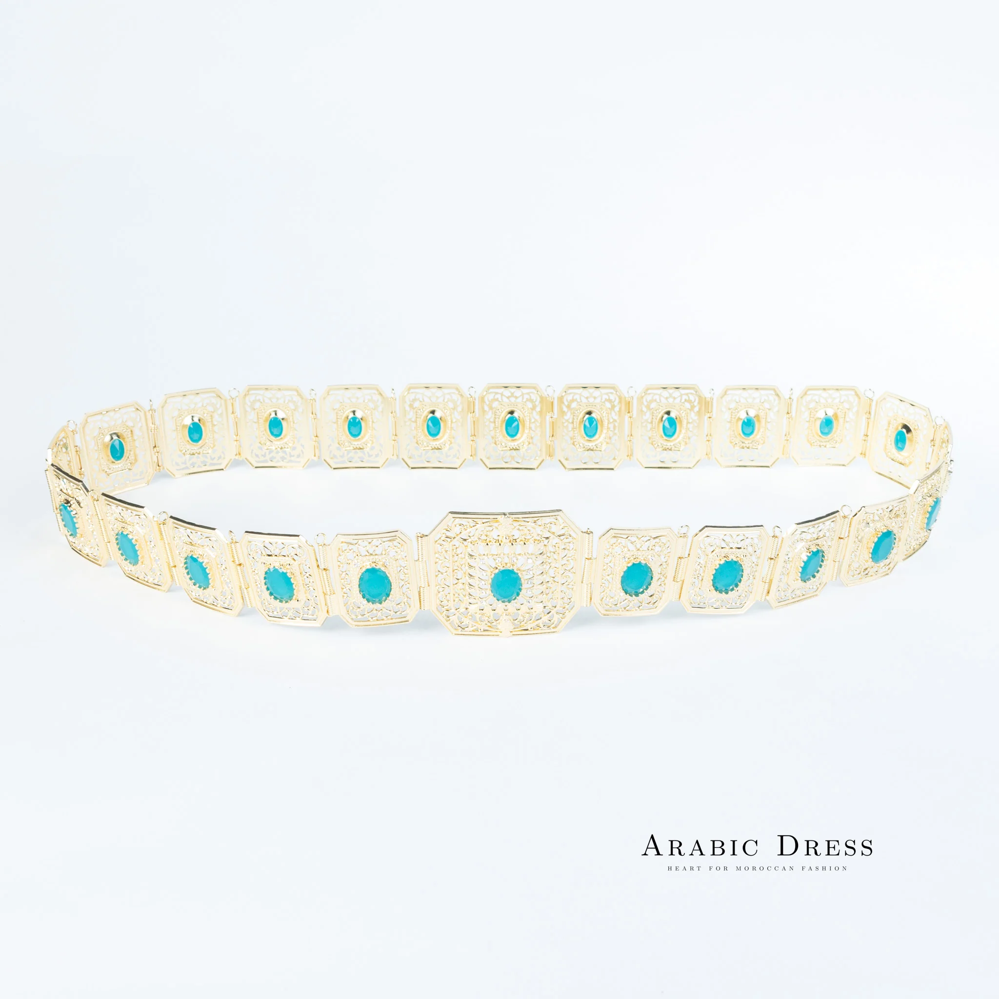 Micha Gold/Teal Belt - Image 2