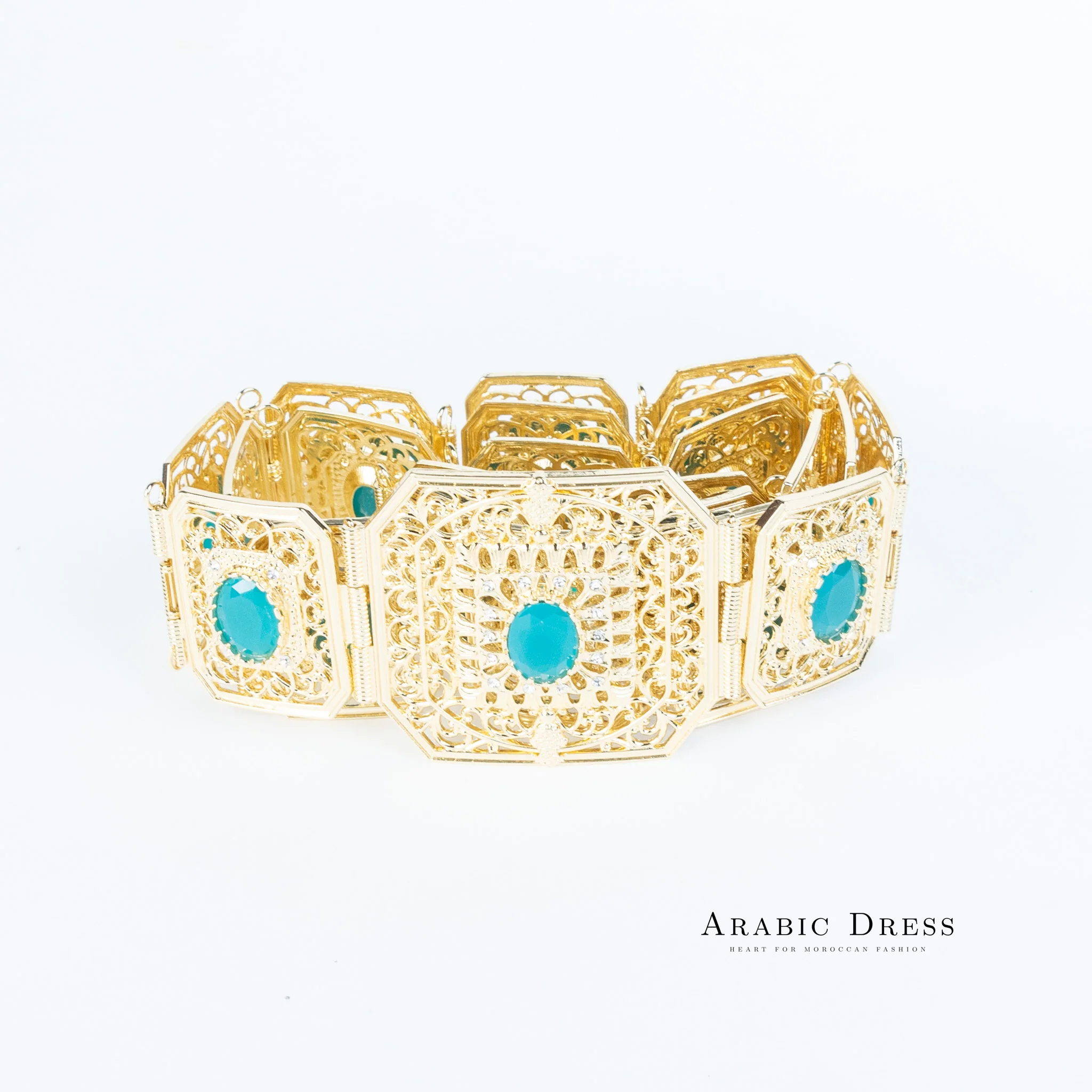 Micha Gold/Teal Belt - Image 3