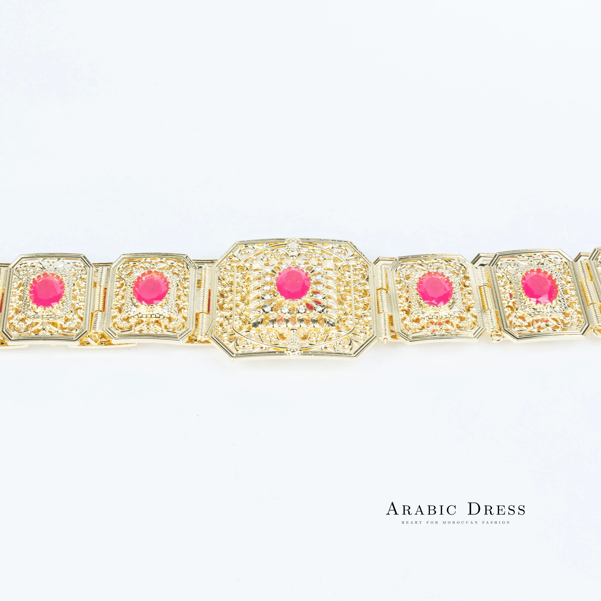 Micha Gold/Fuchsia Belt