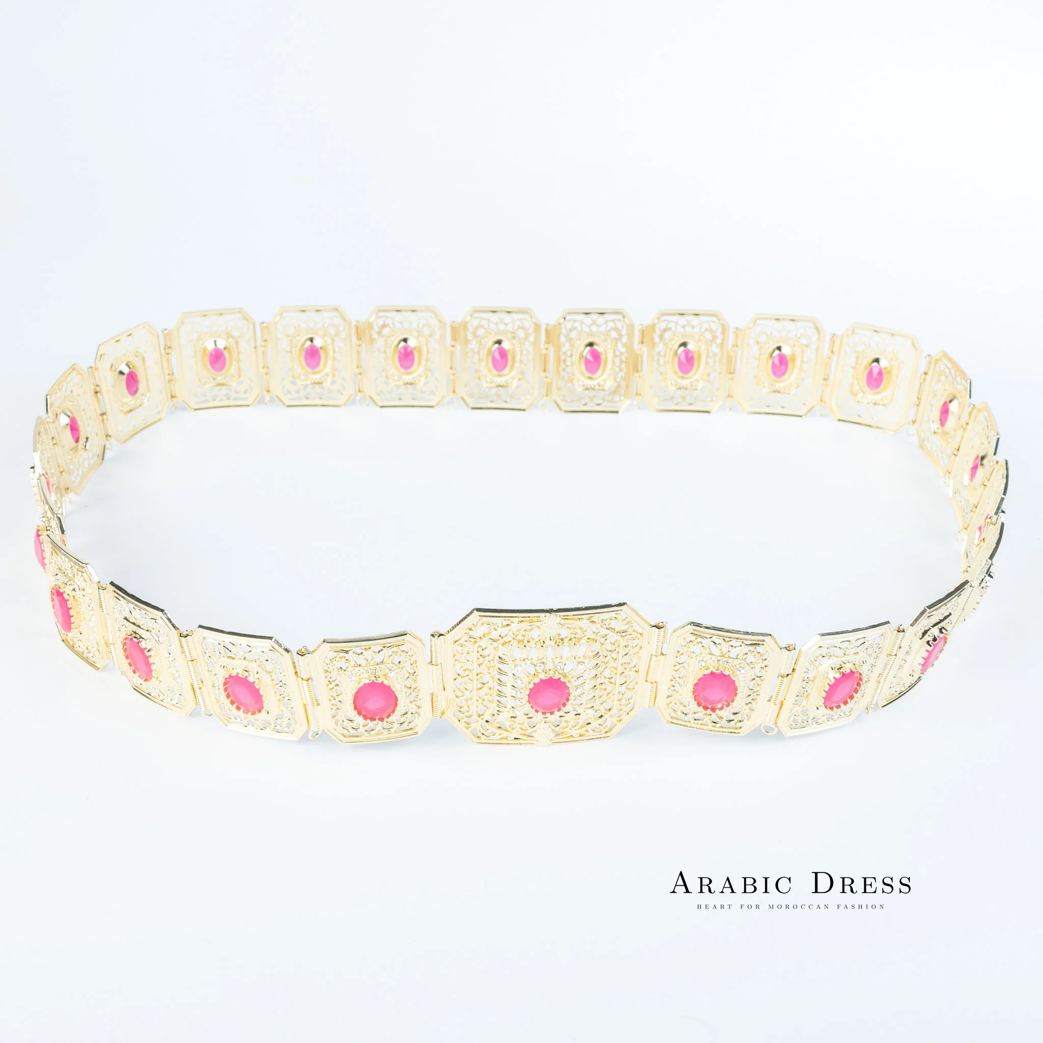 Micha Gold/Fuchsia Belt - Image 2
