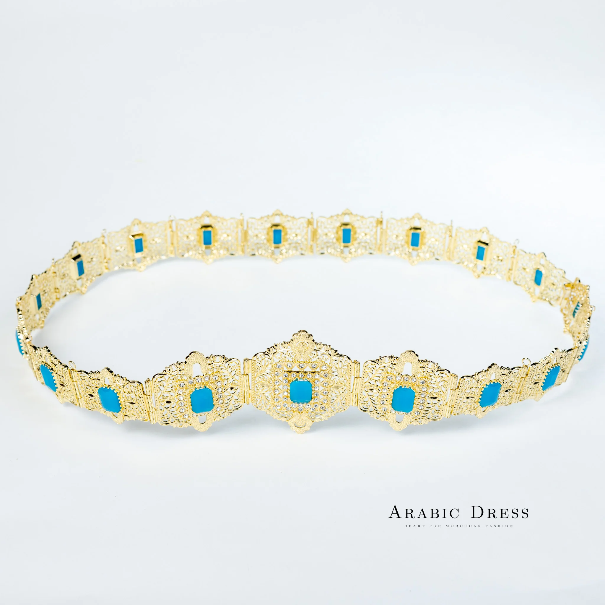 Mihi Gold/Aquablue Belt - Image 2