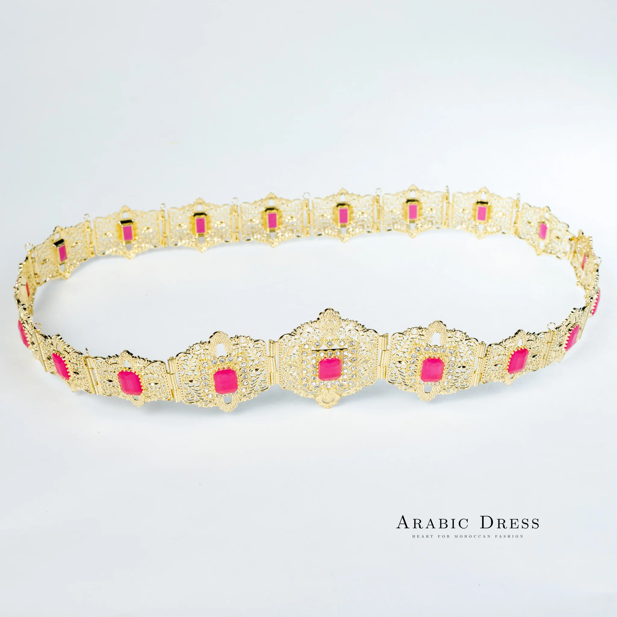 Mihi Gold/Fuchsia Belt - Image 2