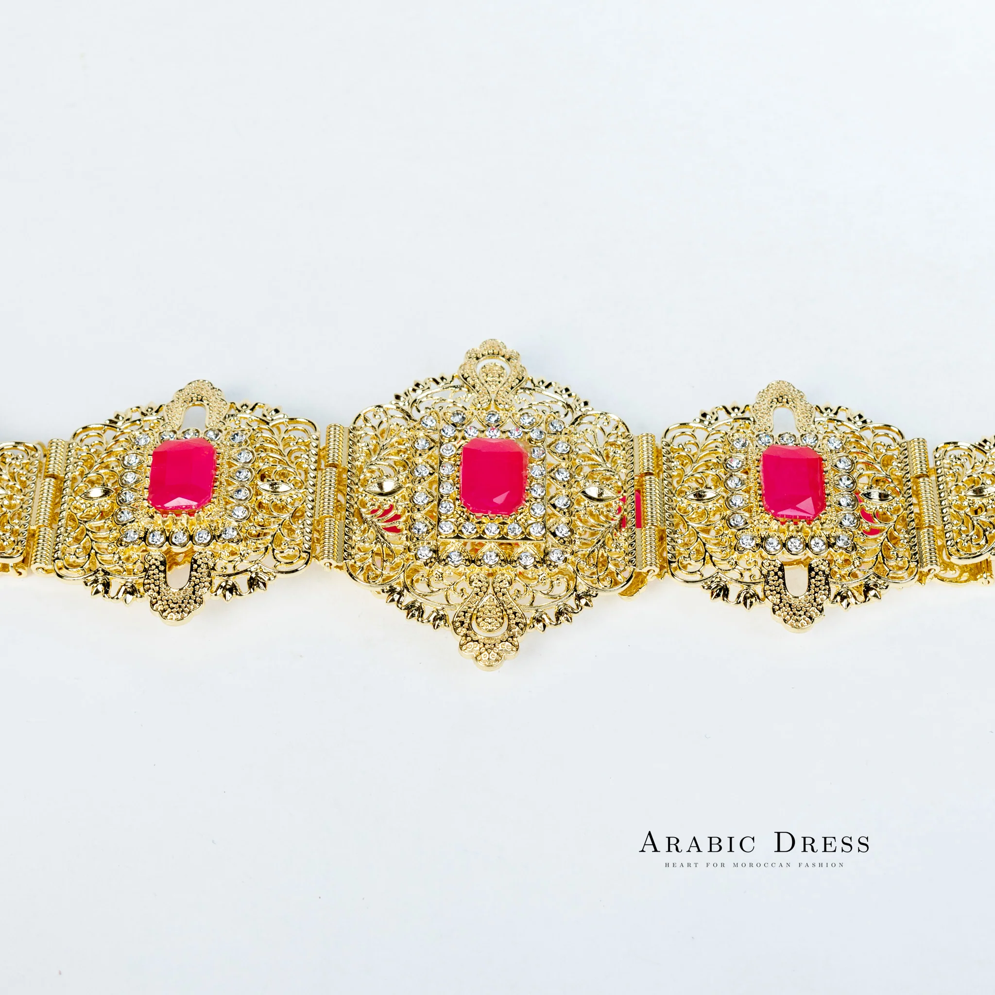 Mihi Gold/Fuchsia Belt - Image 3