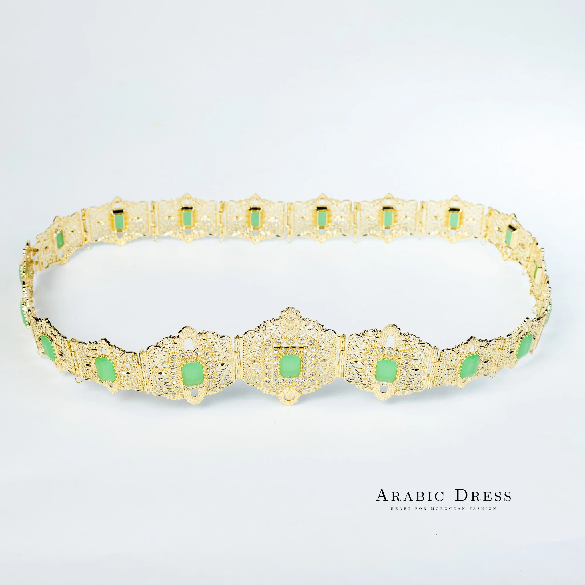 Mihi Gold/Mintgreen Belt - Image 2