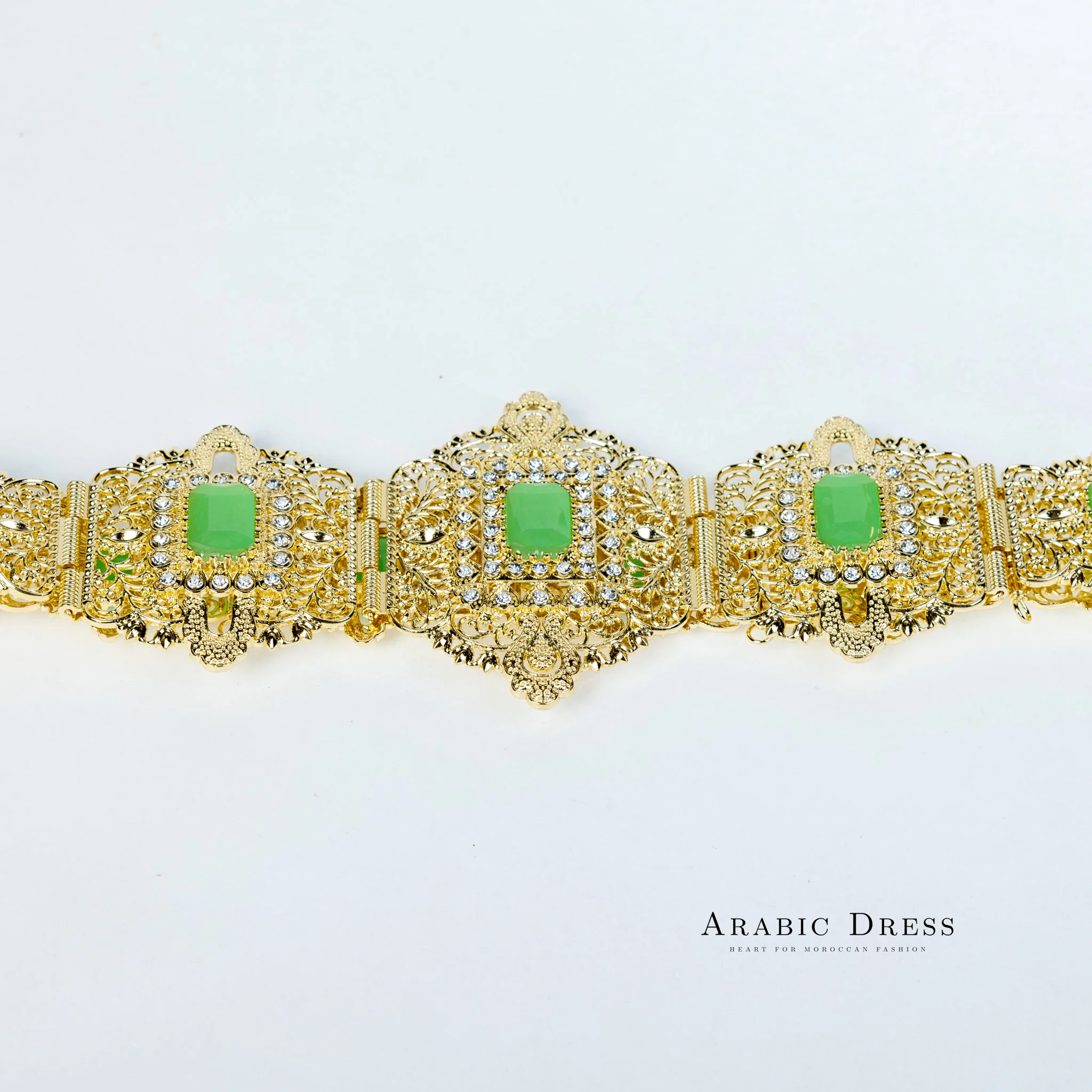 Mihi Gold/Mintgreen Belt - Image 3