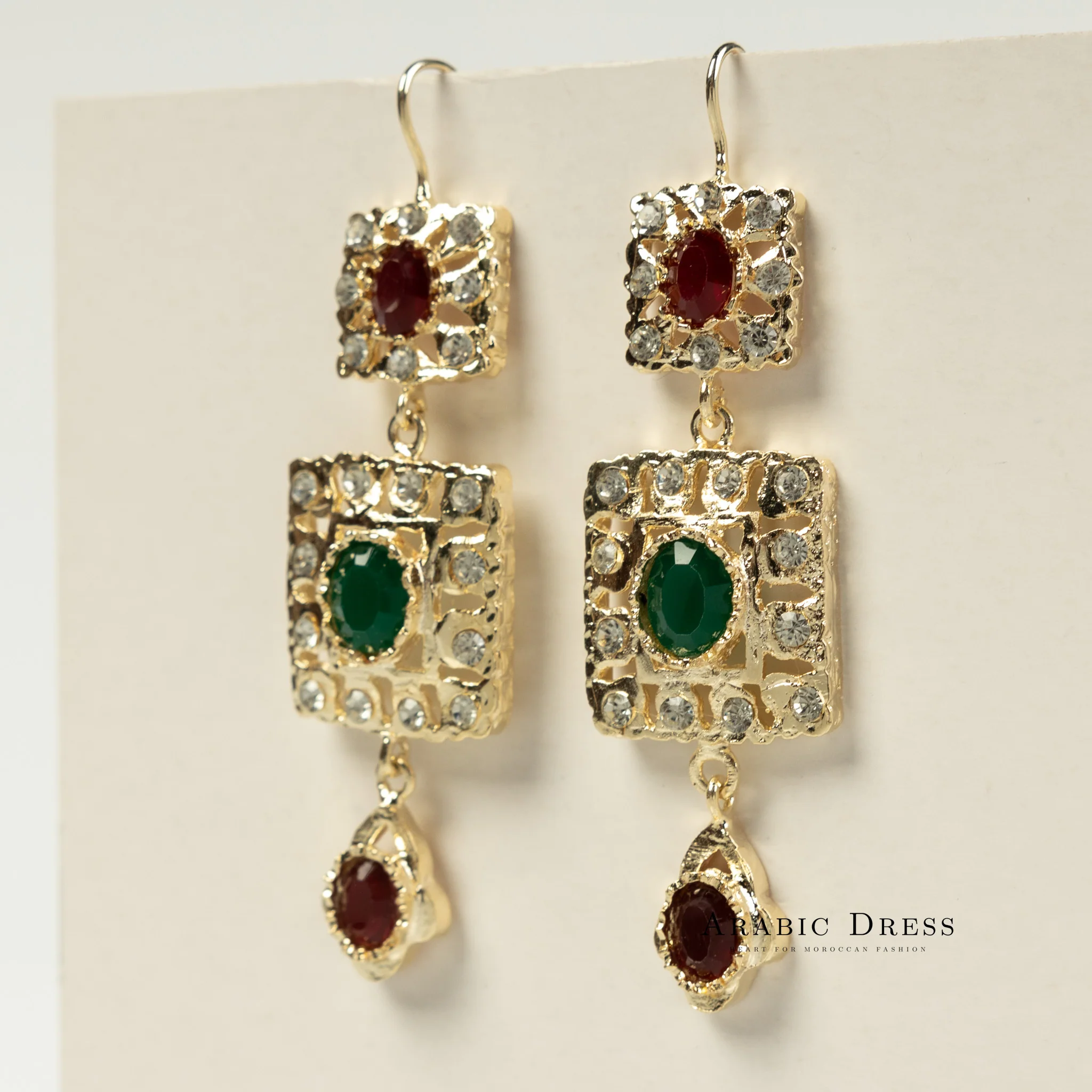 Green/red Nifa necklace set - Image 2