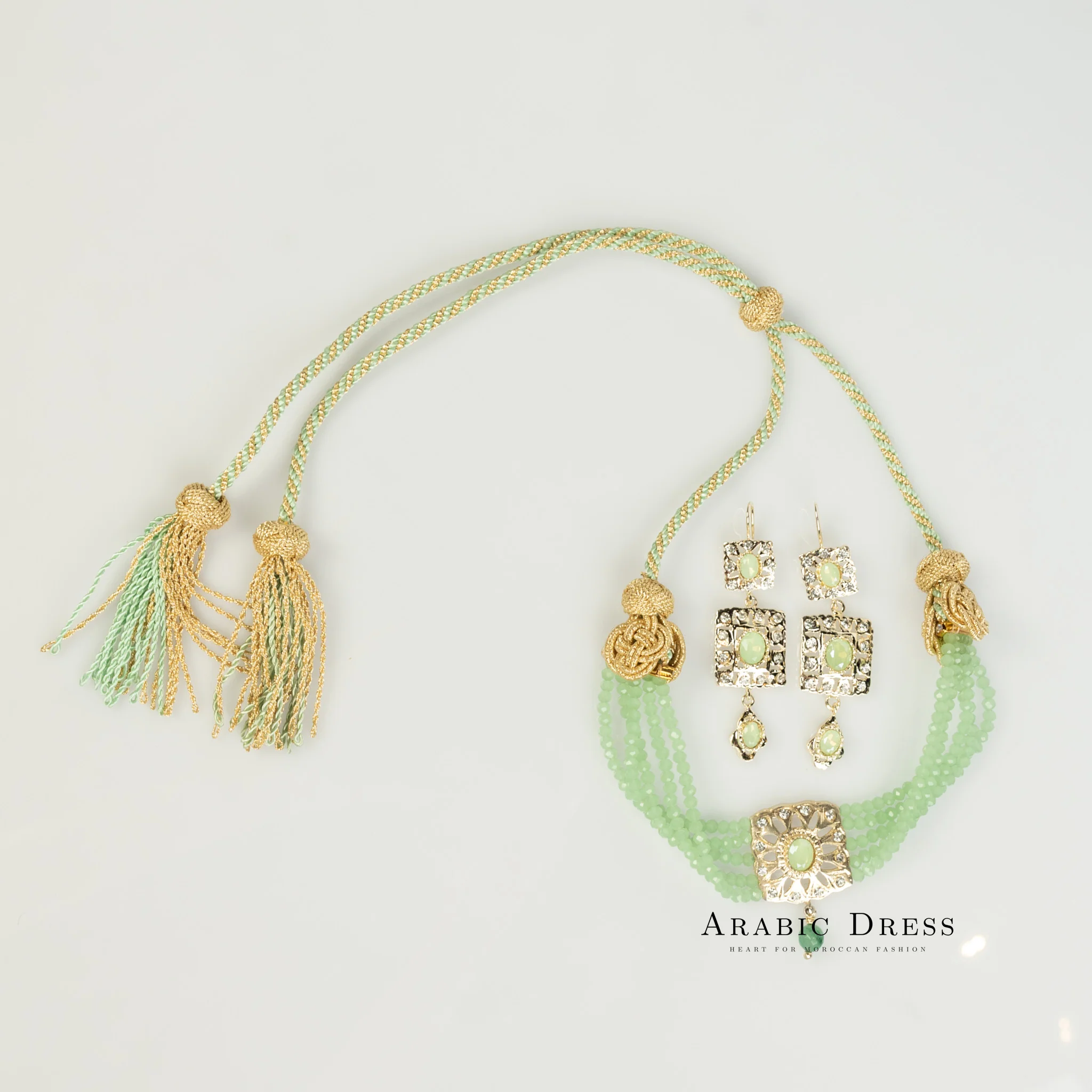 Mint  Green Nifa necklace set - Image 2