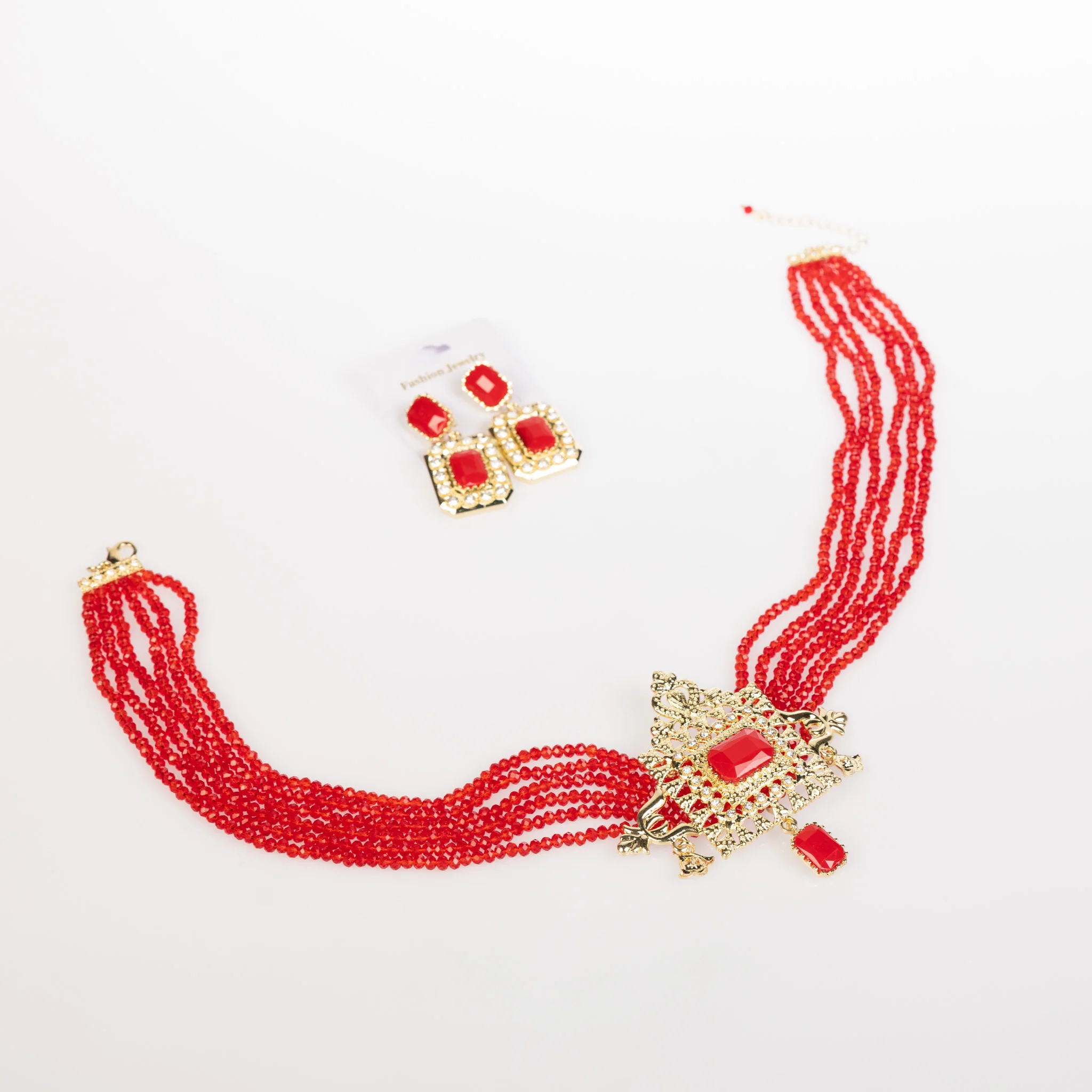 Red Youra Necklace set - Image 3