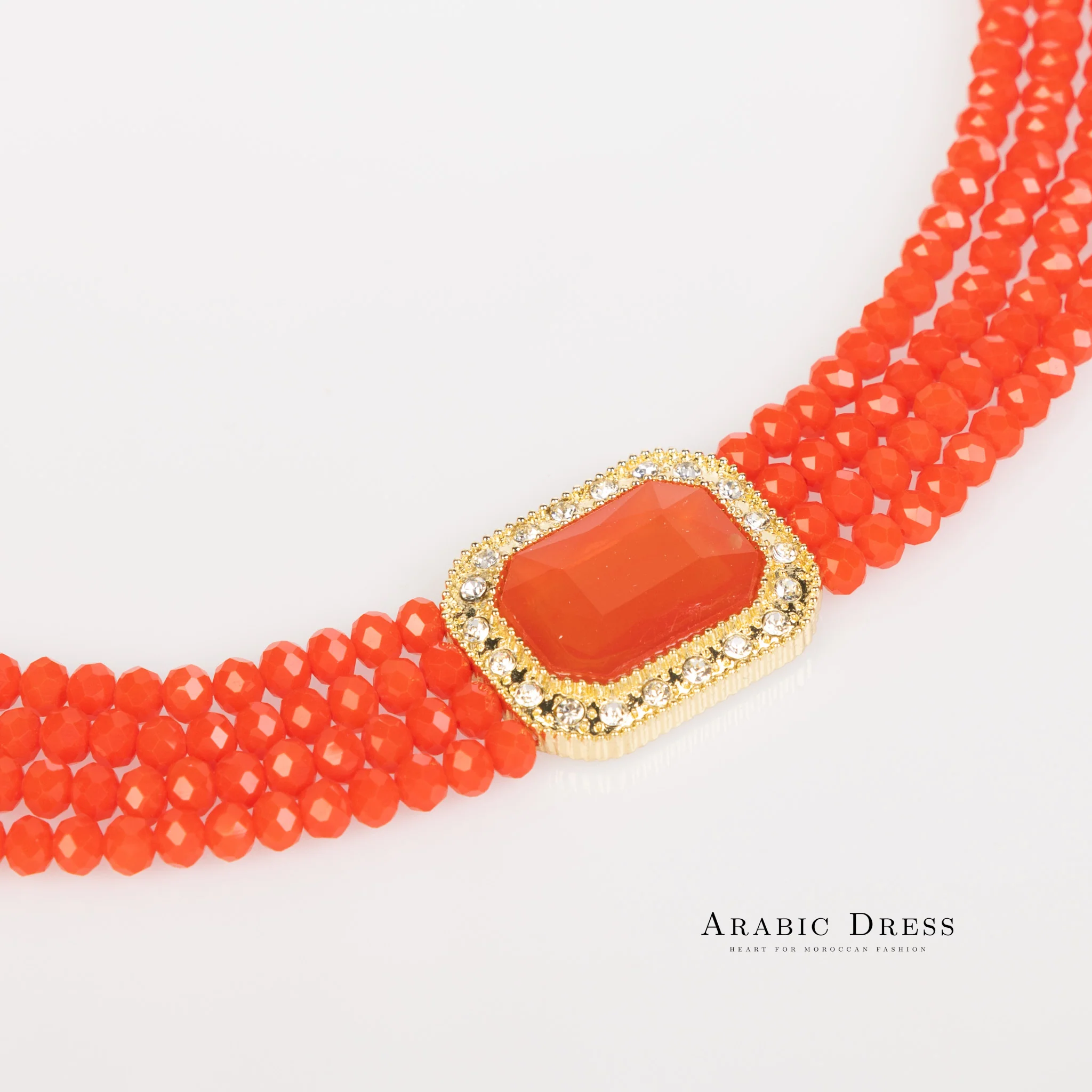 Orange Mi-So Necklace set - Image 2