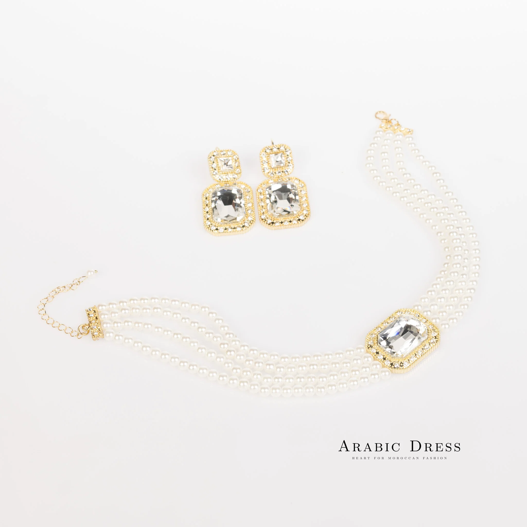 White/Gold Mi-So Necklace set