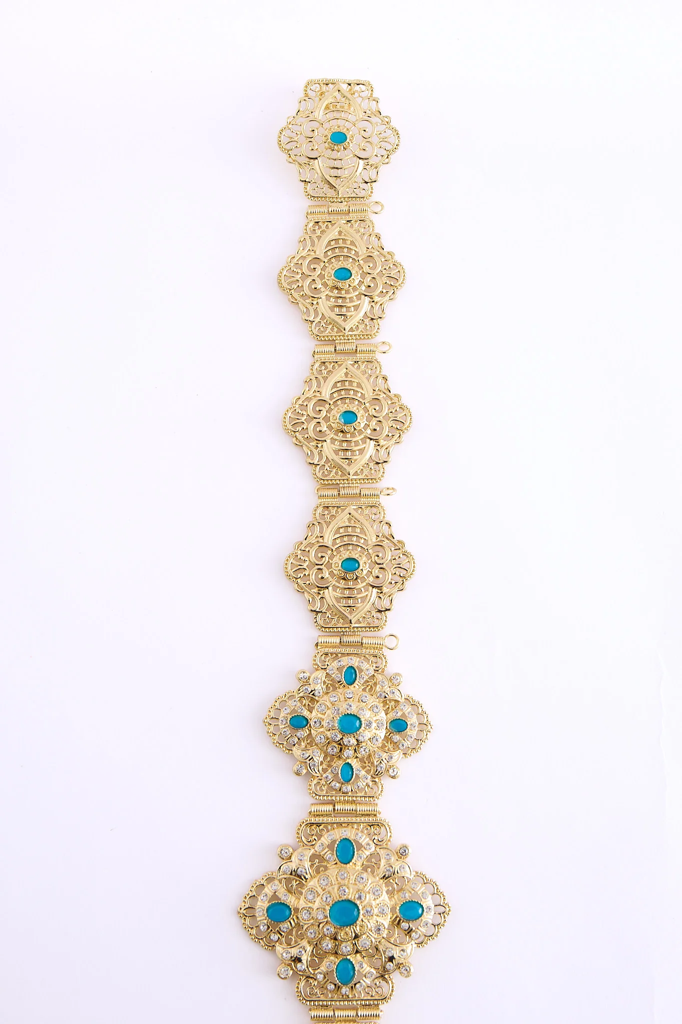 Yon Gold/AquaBlue Belt - Image 3