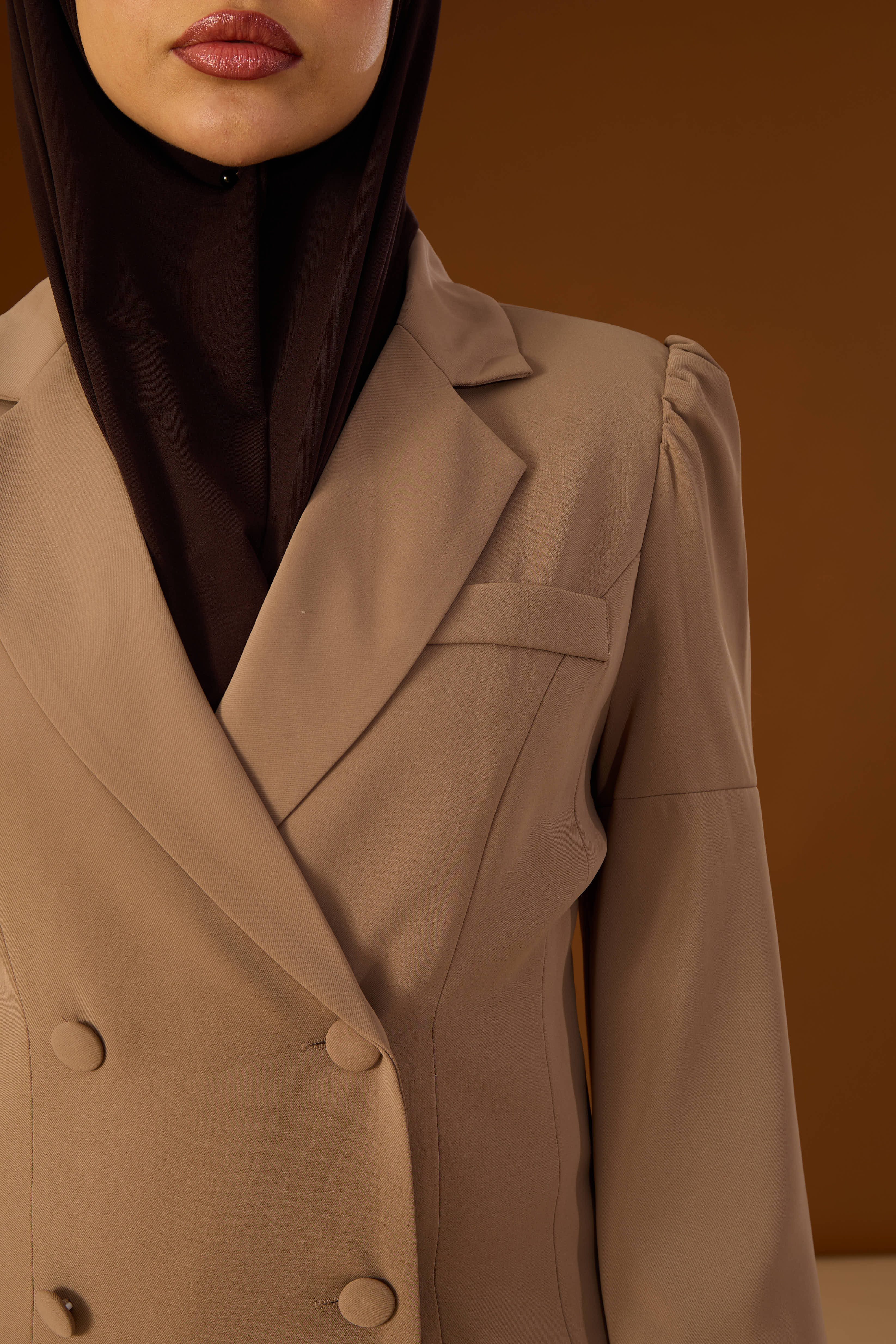 Dress Fay Coffee Brown - Image 3