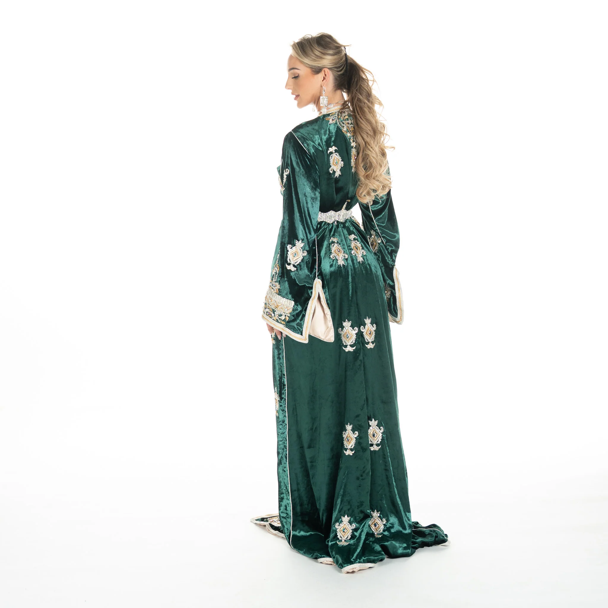 Exclusieve Caftan Aleena Darkgreen - Image 3
