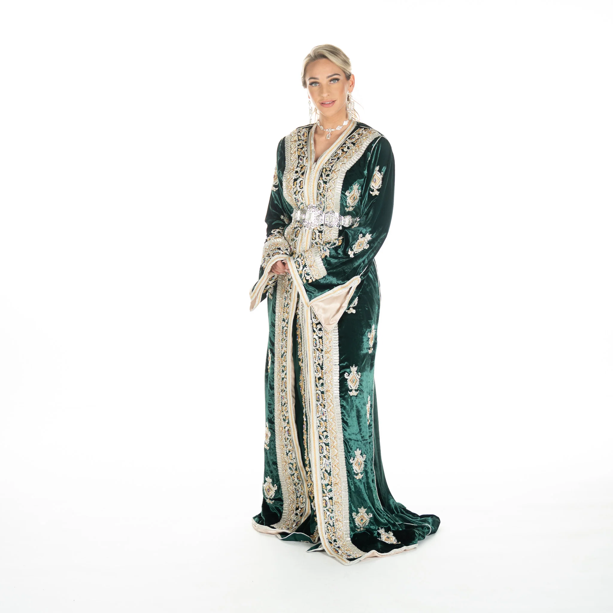 Exclusieve Caftan Aleena Darkgreen - Image 4