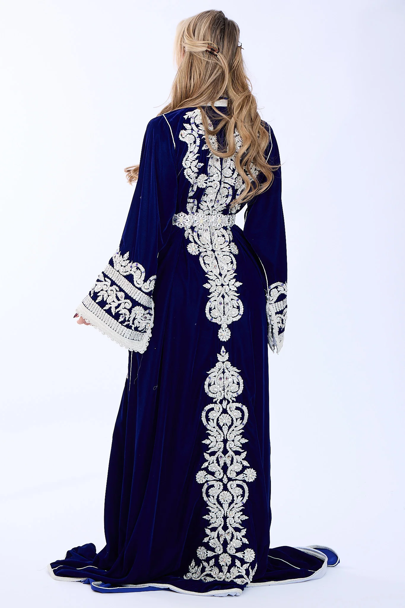 Exclusieve Caftan Haya Oxfordblue - Image 3