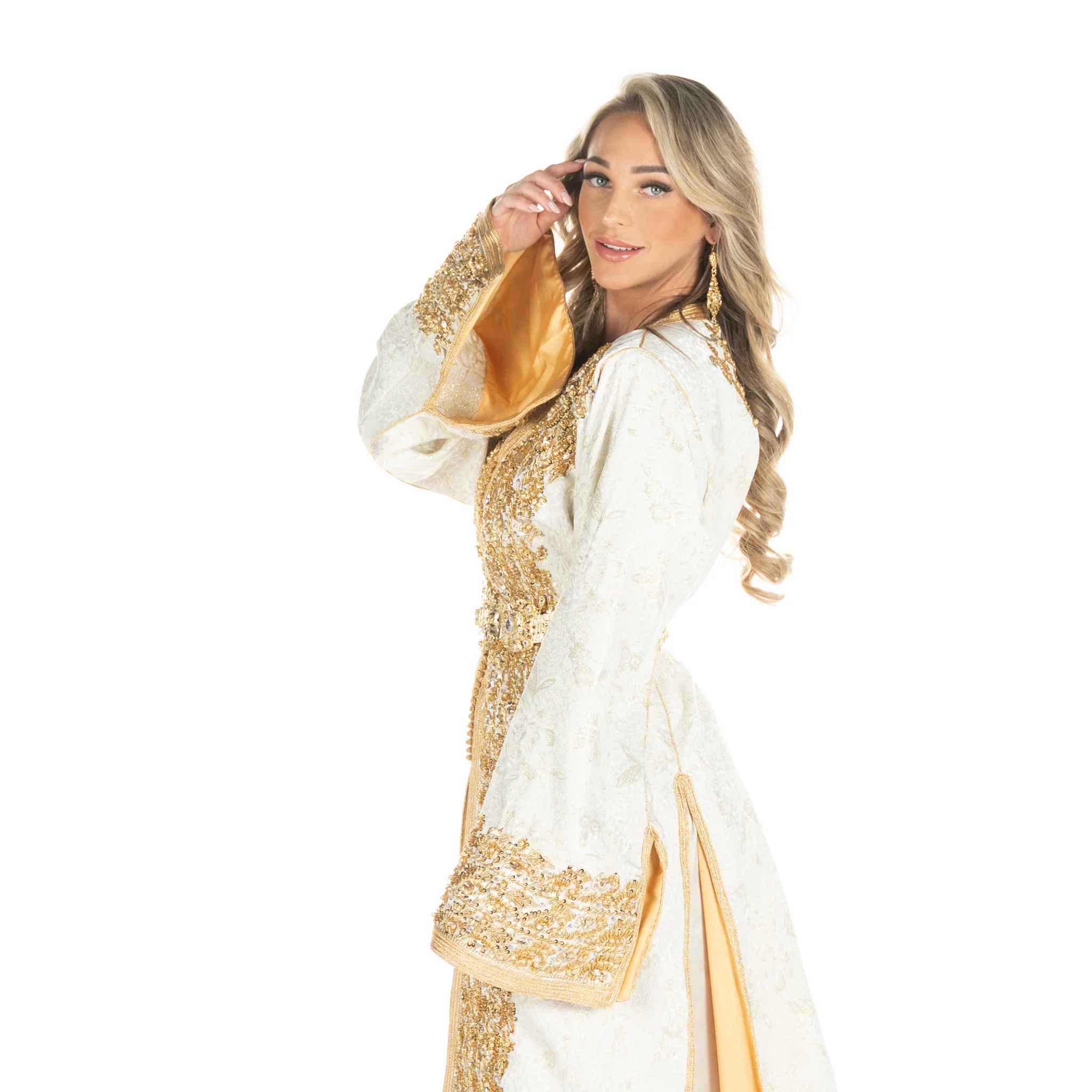 Exclusieve Caftan Isabel Gold - Image 4