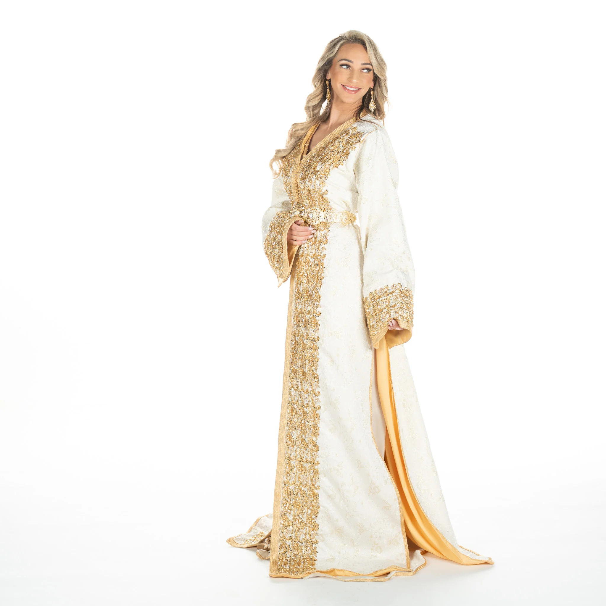 Exclusieve Caftan Isabel Gold - Image 5