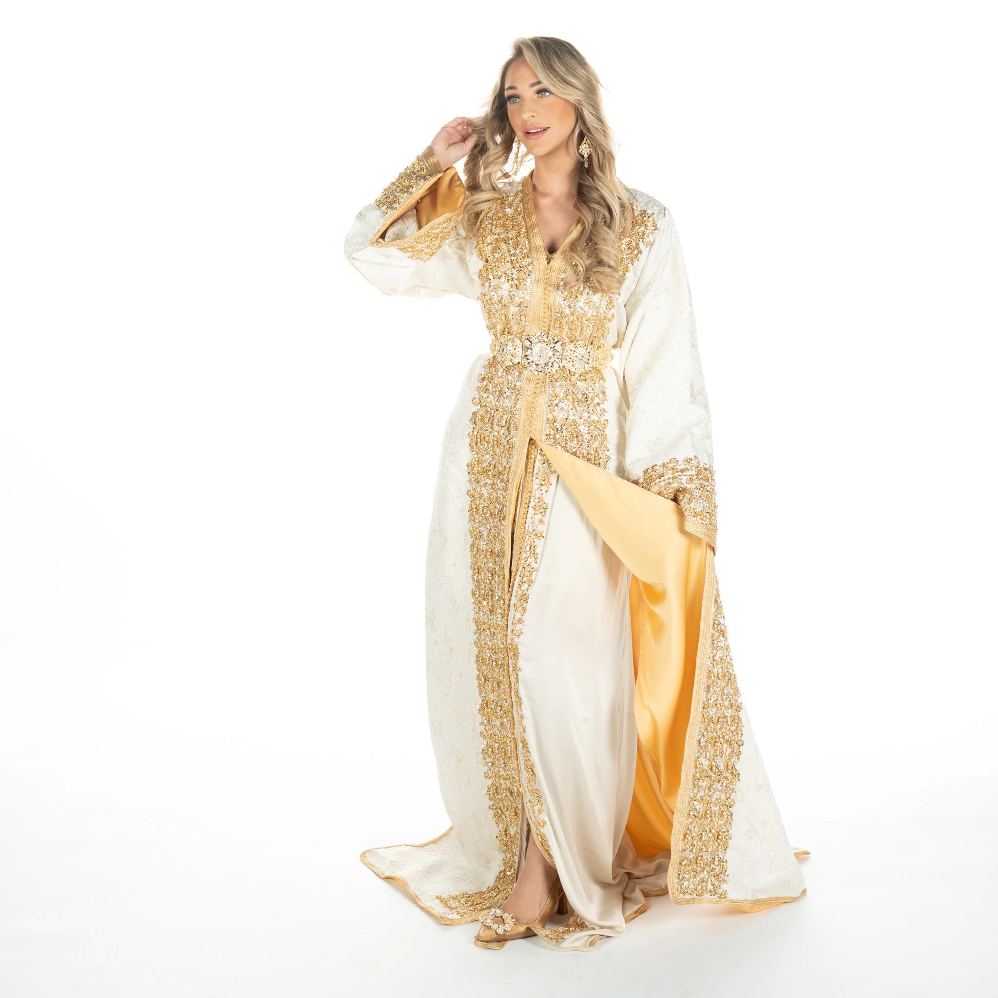 Exclusieve Caftan Isabel Gold - Image 9