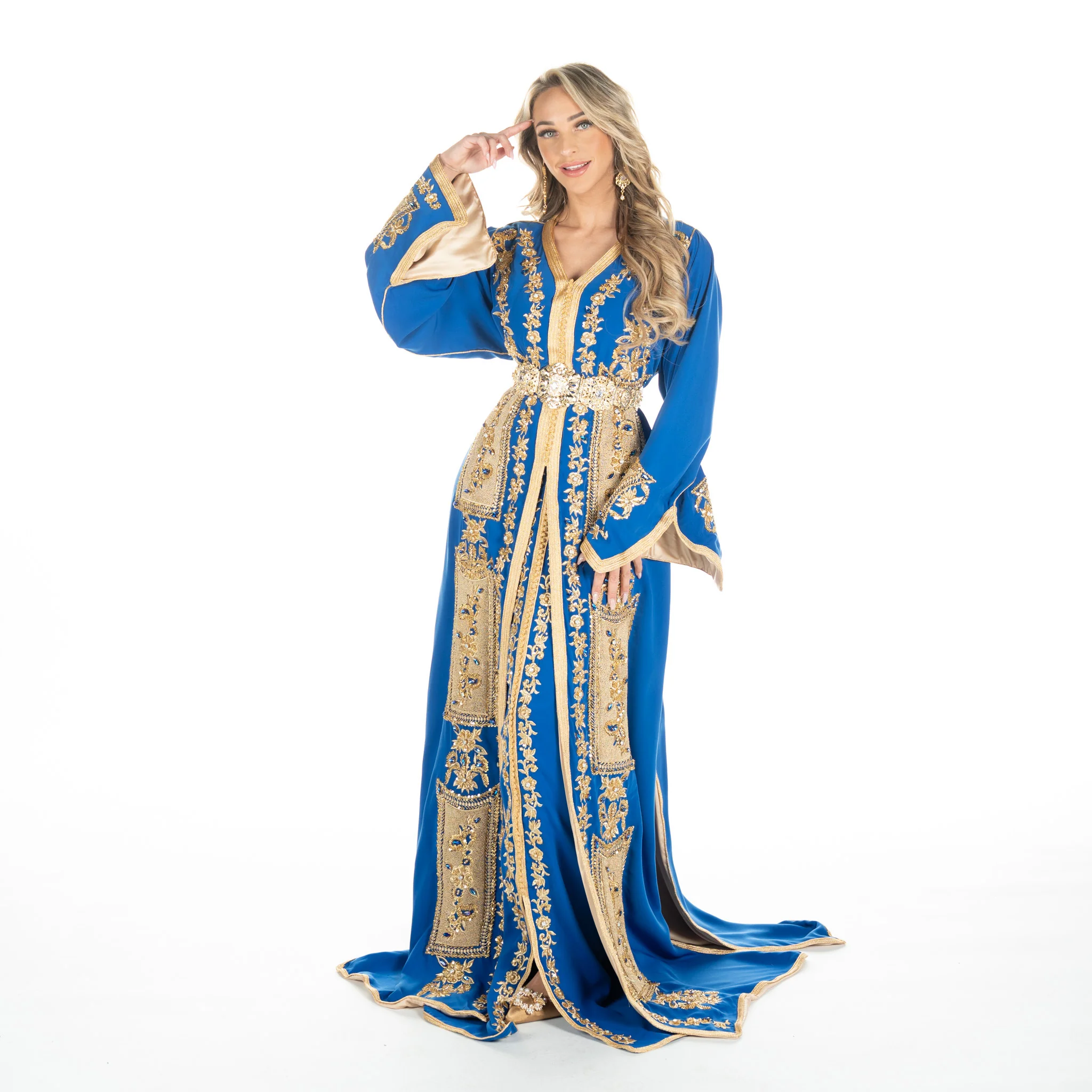 Exclusieve Caftan Levi  Blue - Image 10
