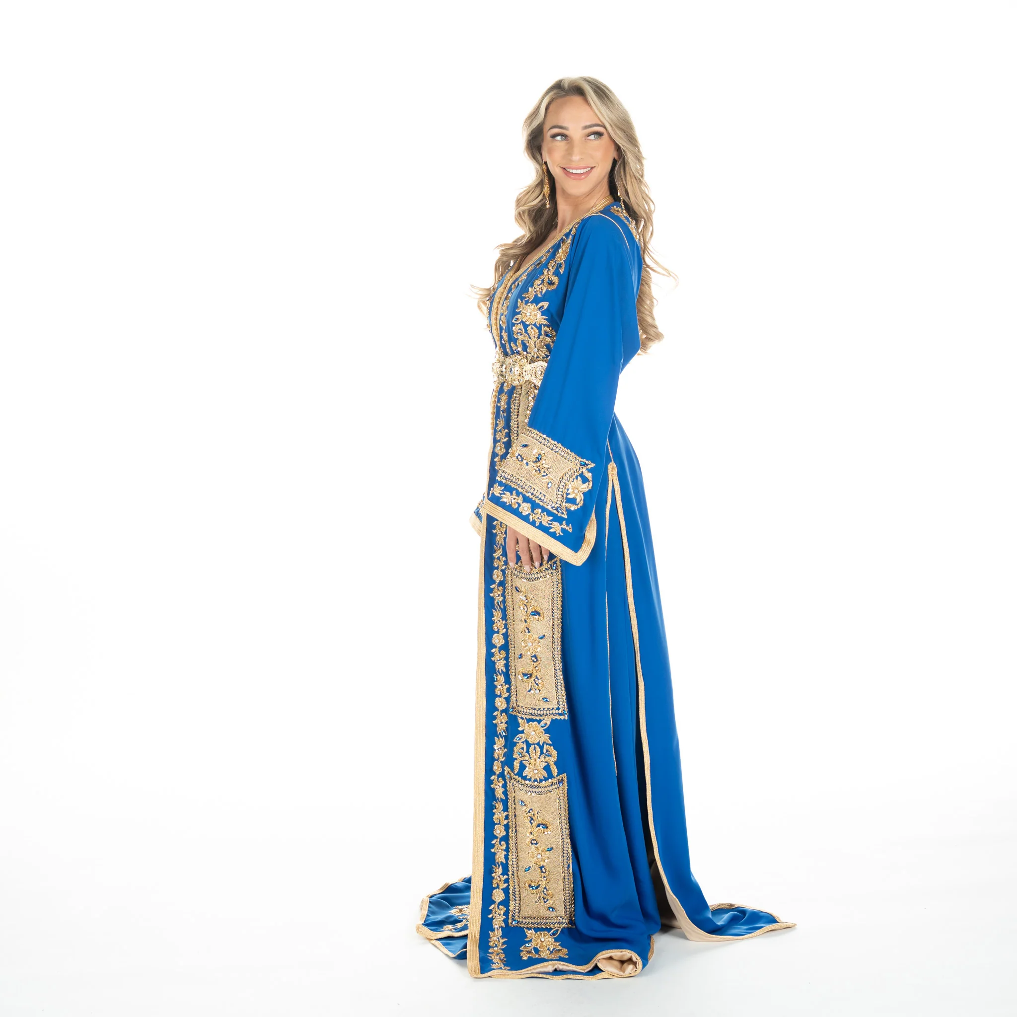 Exclusieve Caftan Levi  Blue - Image 3