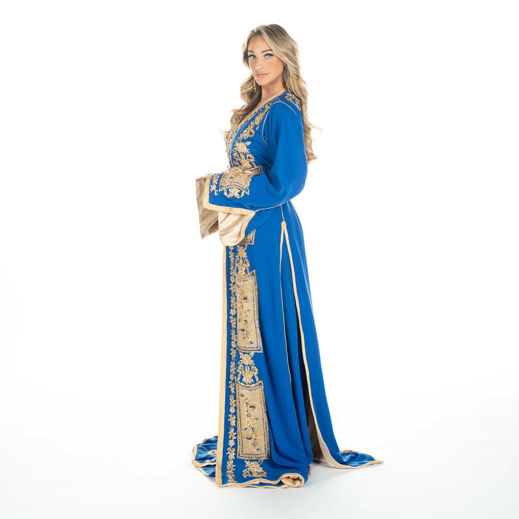 Exclusieve Caftan Levi  Blue - Image 4