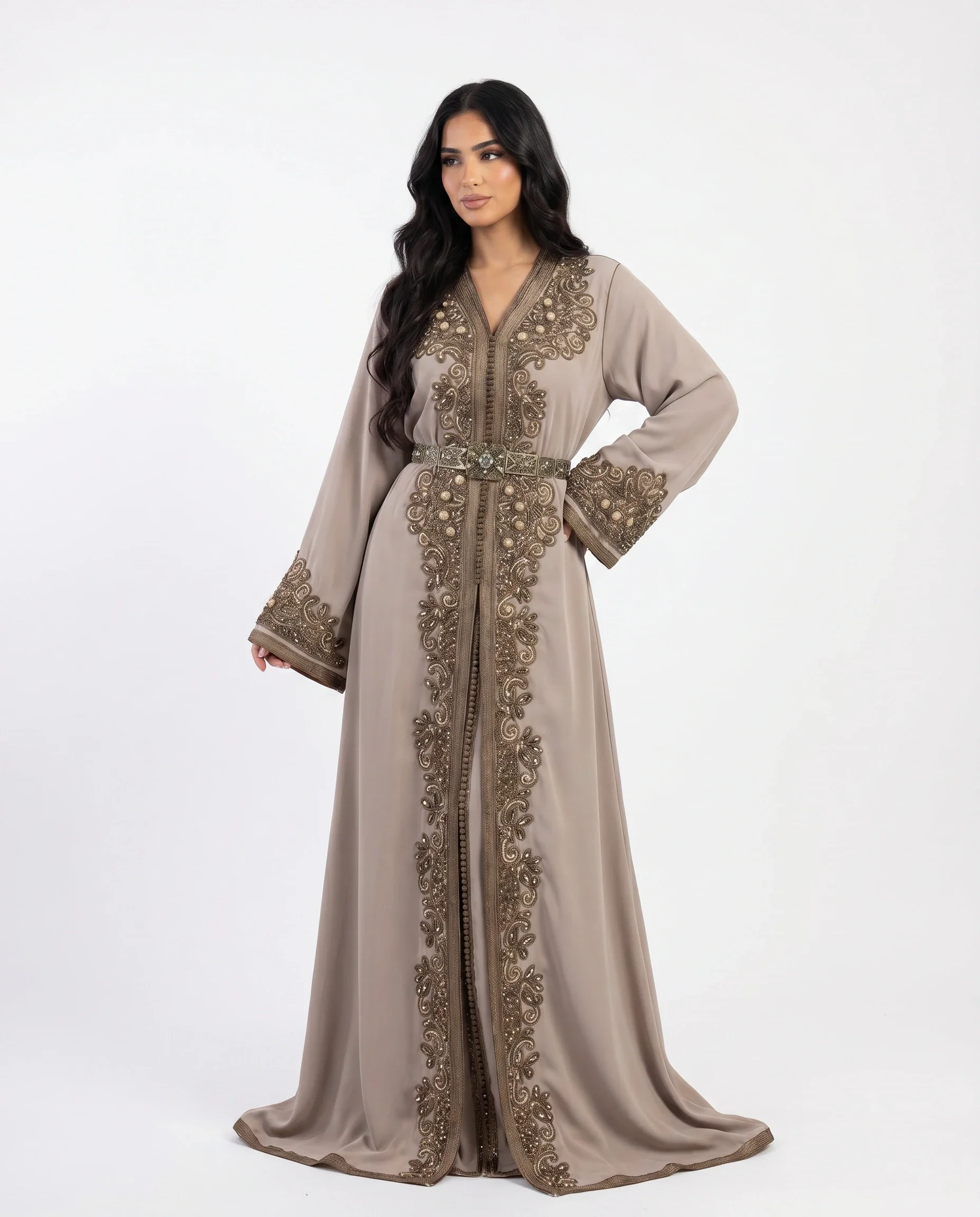Exclusive Caftan selma Nude
