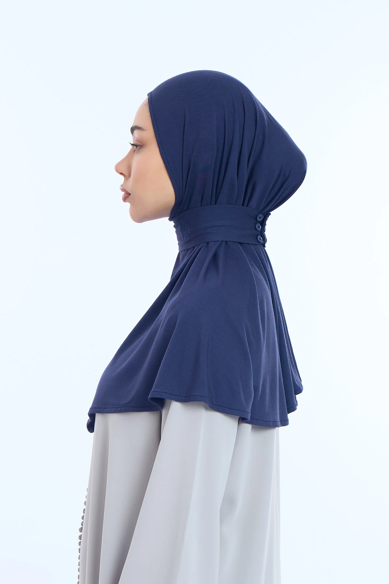 Instant Hijab Bamboo I Midnight Blue - Image 3