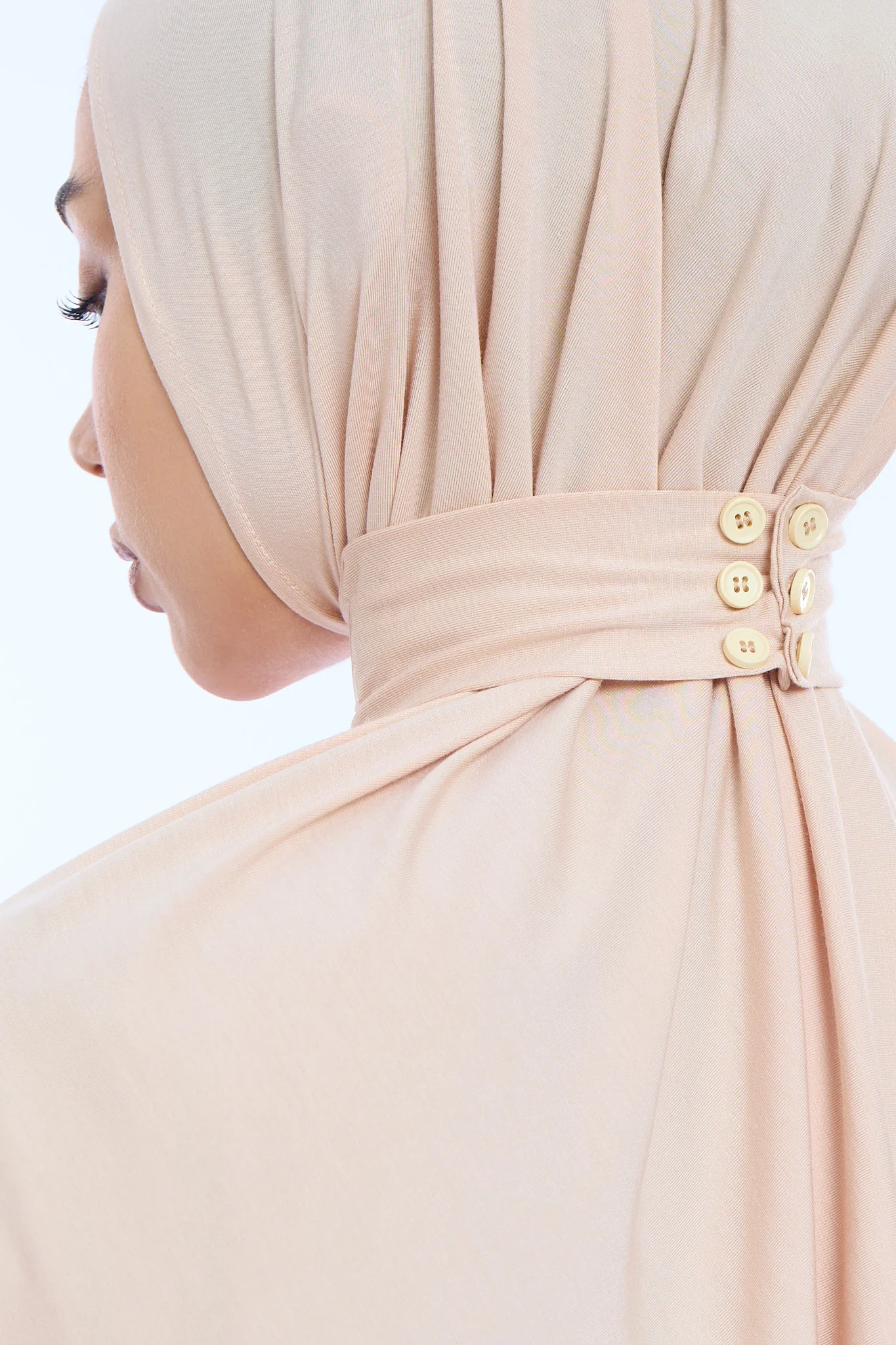 Instant Hijab Bamboo I Beige Stone - Image 4
