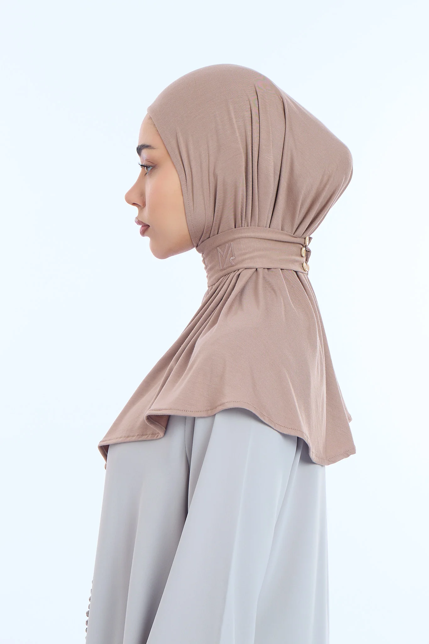 Instant Hijab Bamboo I Mushroom Taupe - Image 3