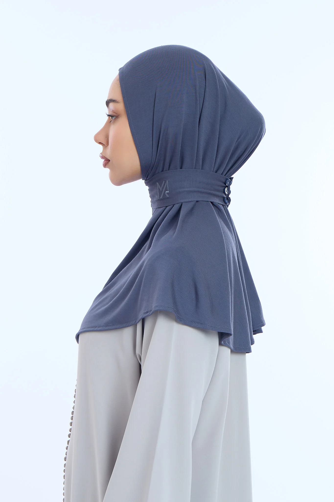 Instant Hijab Bamboo I Dark Gray - Image 3