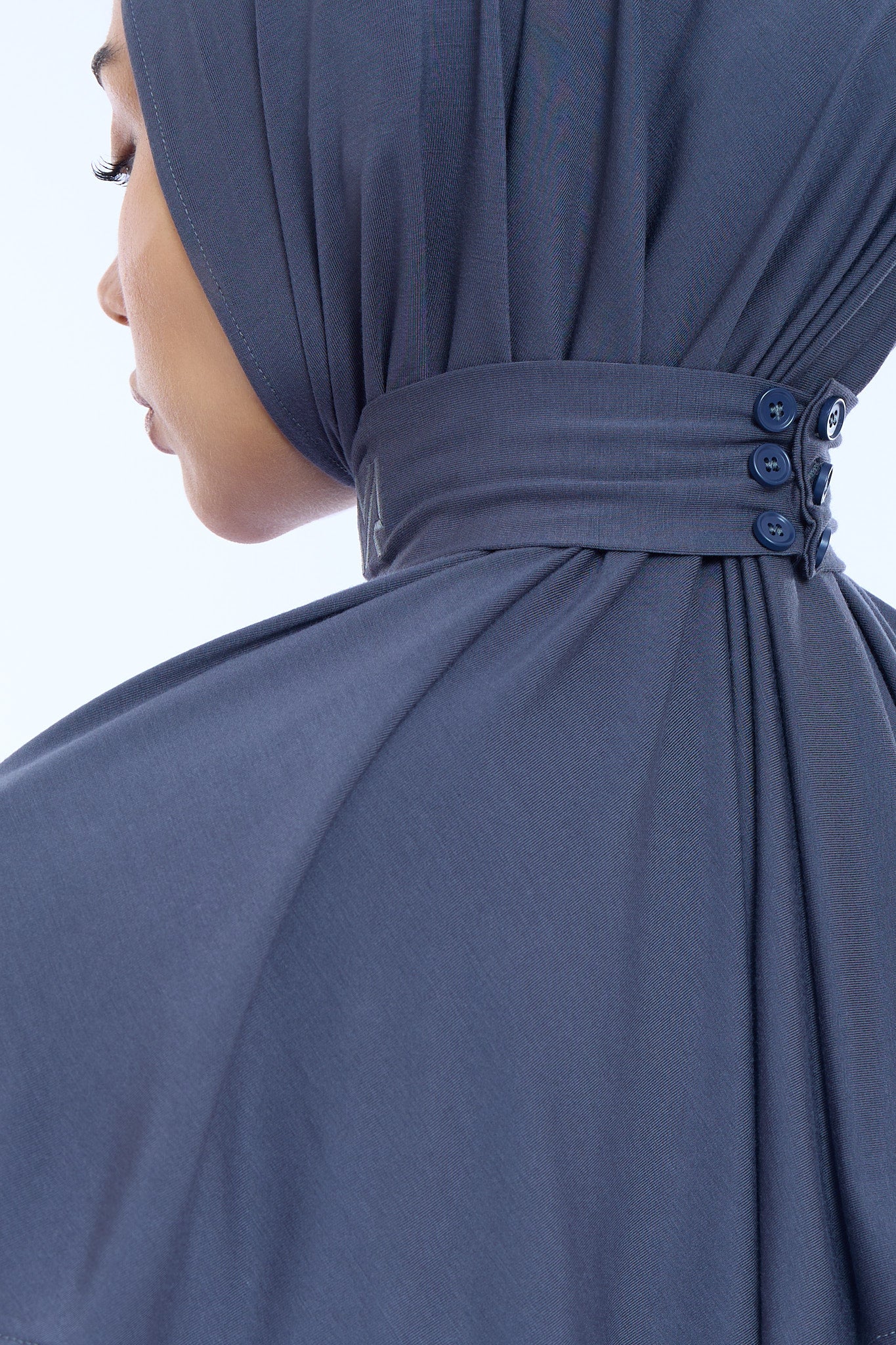 Instant Hijab Bamboo I Dark Gray - Image 4