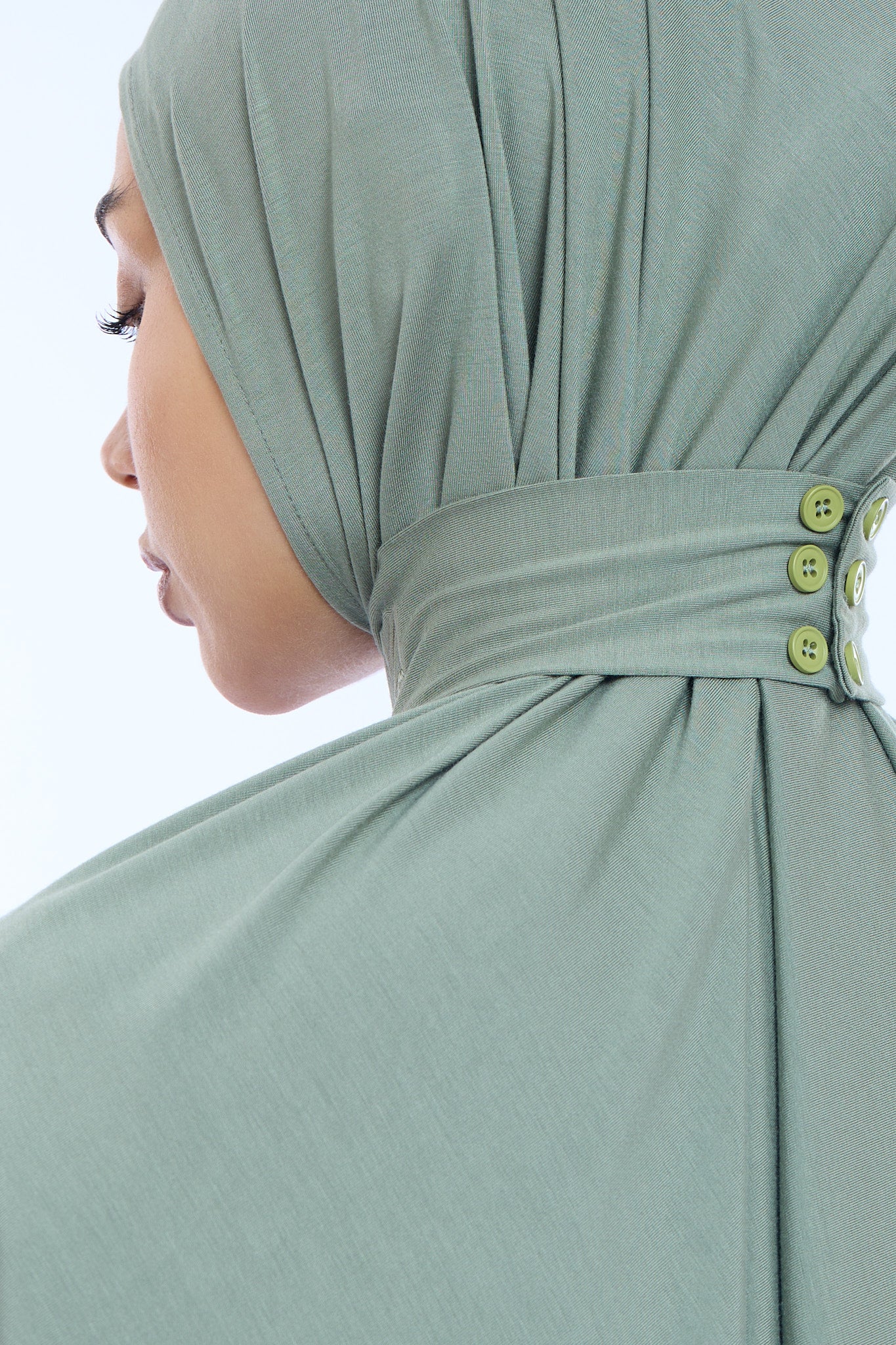 Instant Hijab Bamboo I Sage Green - Image 4