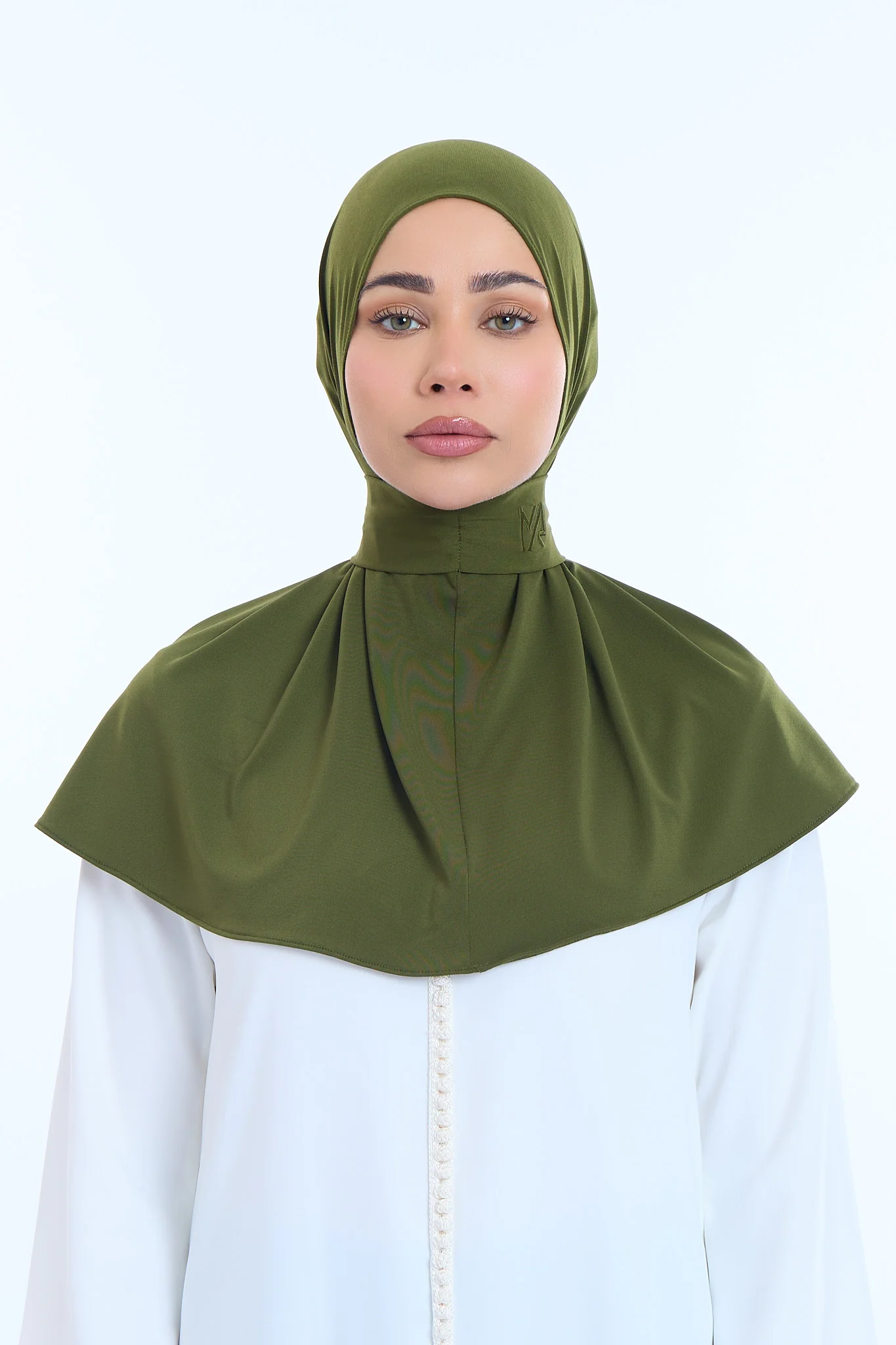 Instant Hijab Premium I Dark Olive - Image 2