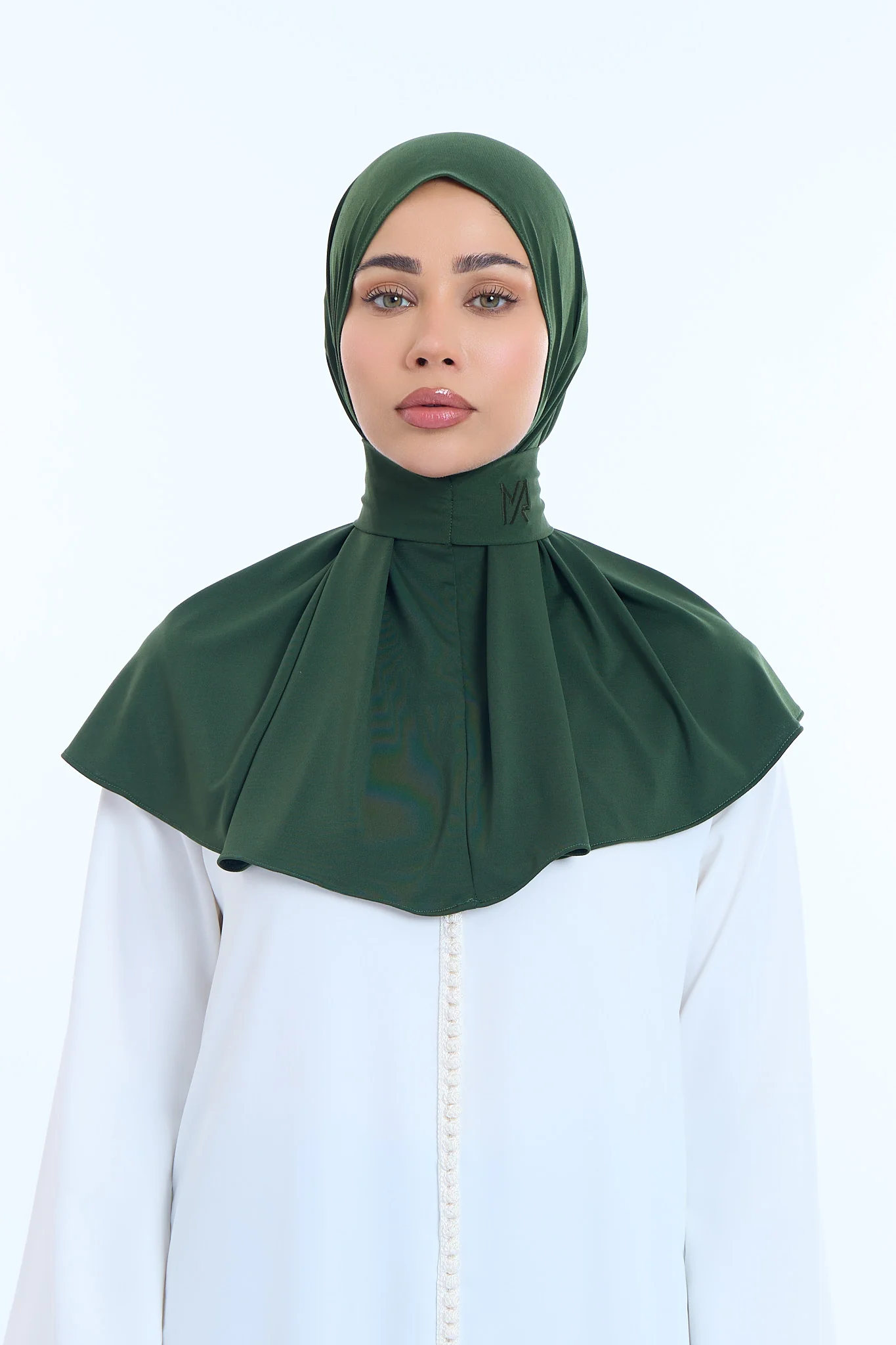 Instant Hijab Premium I  Deep Olive - Image 2