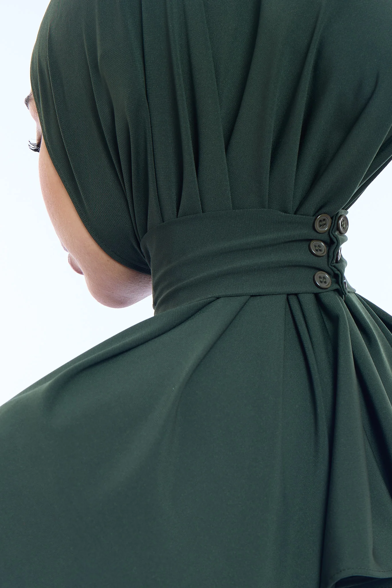 Instant Hijab Premium I Deep Forest - Image 4
